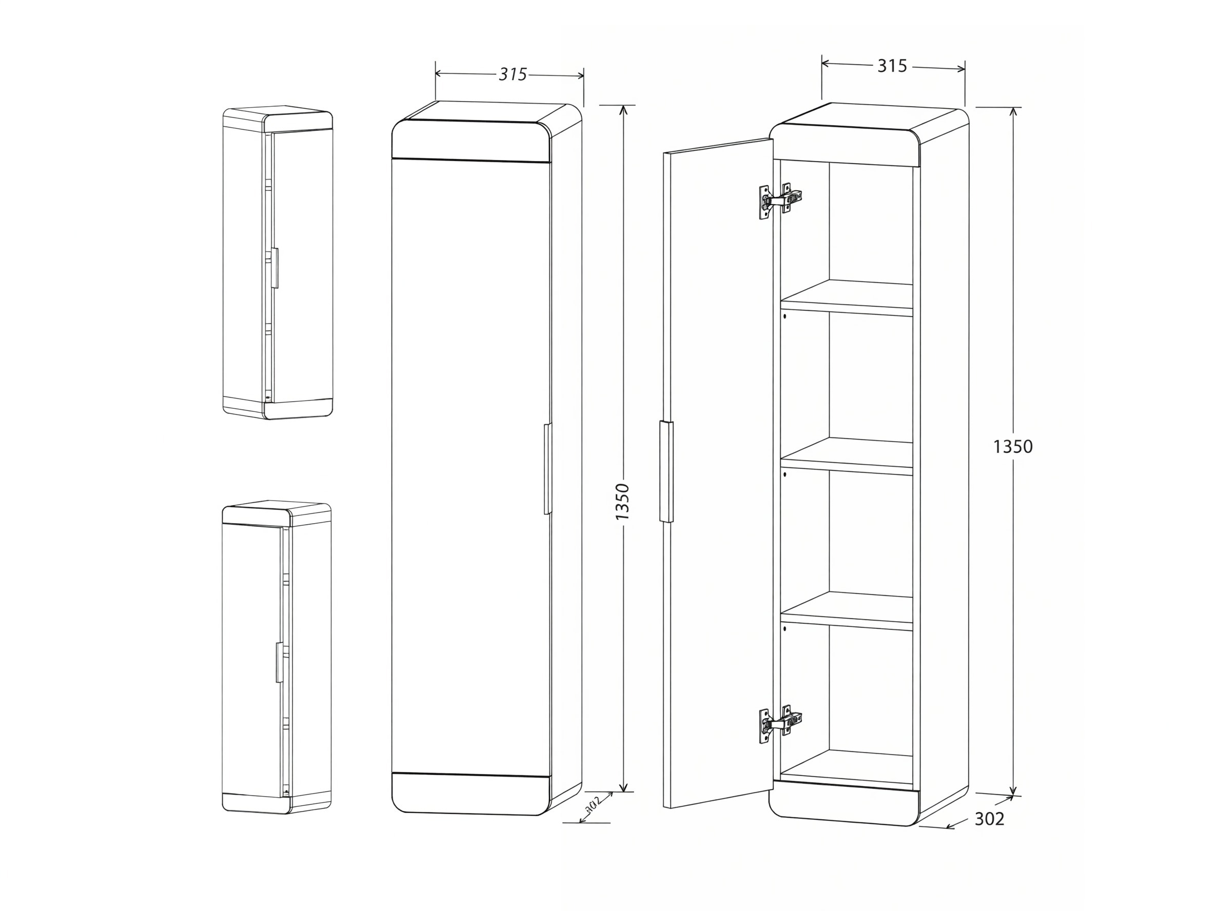 Mobiletto del bagno Mandeville 390