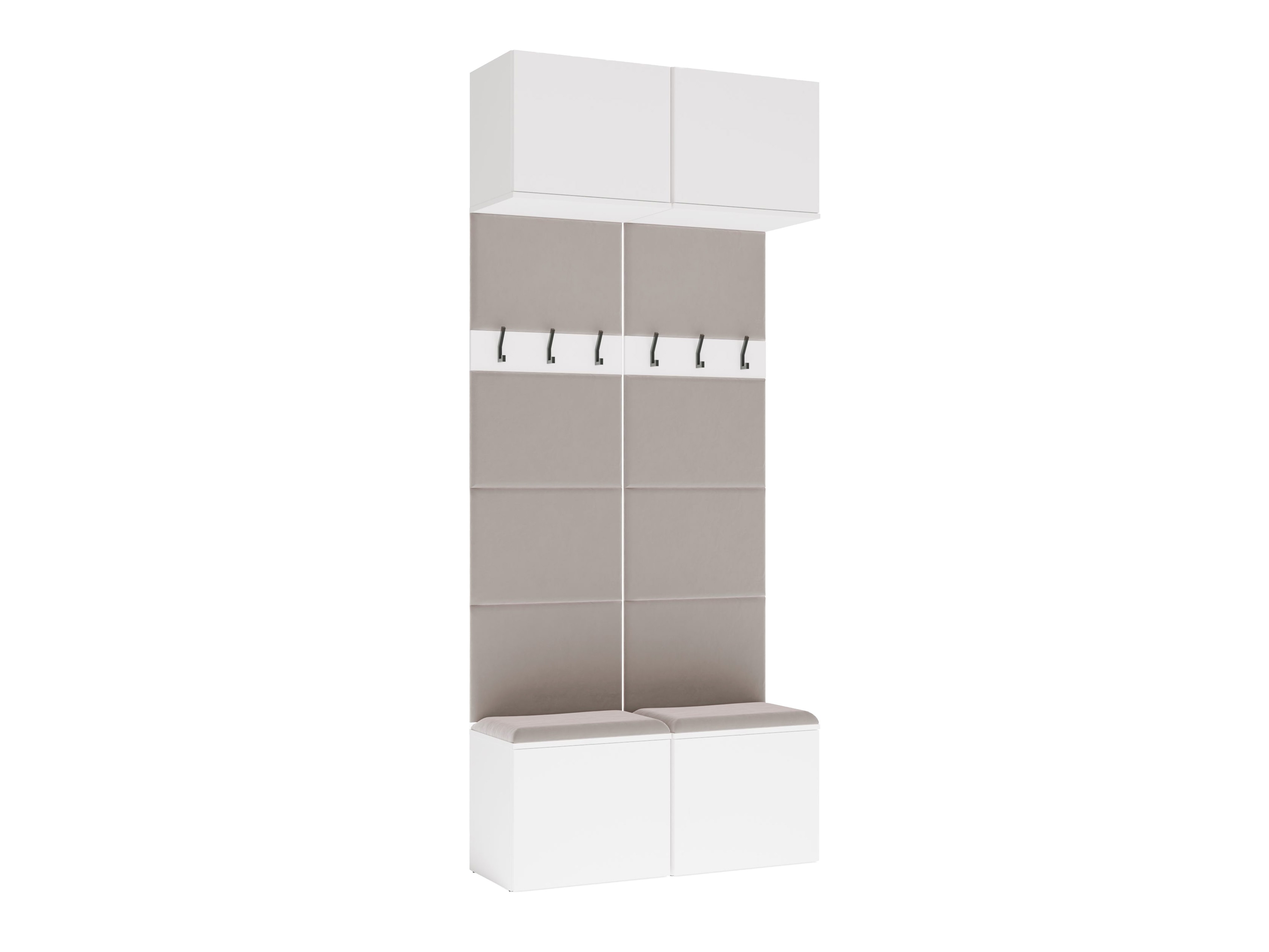 Set arredo da corridoio Domtori 116 (Bianco)