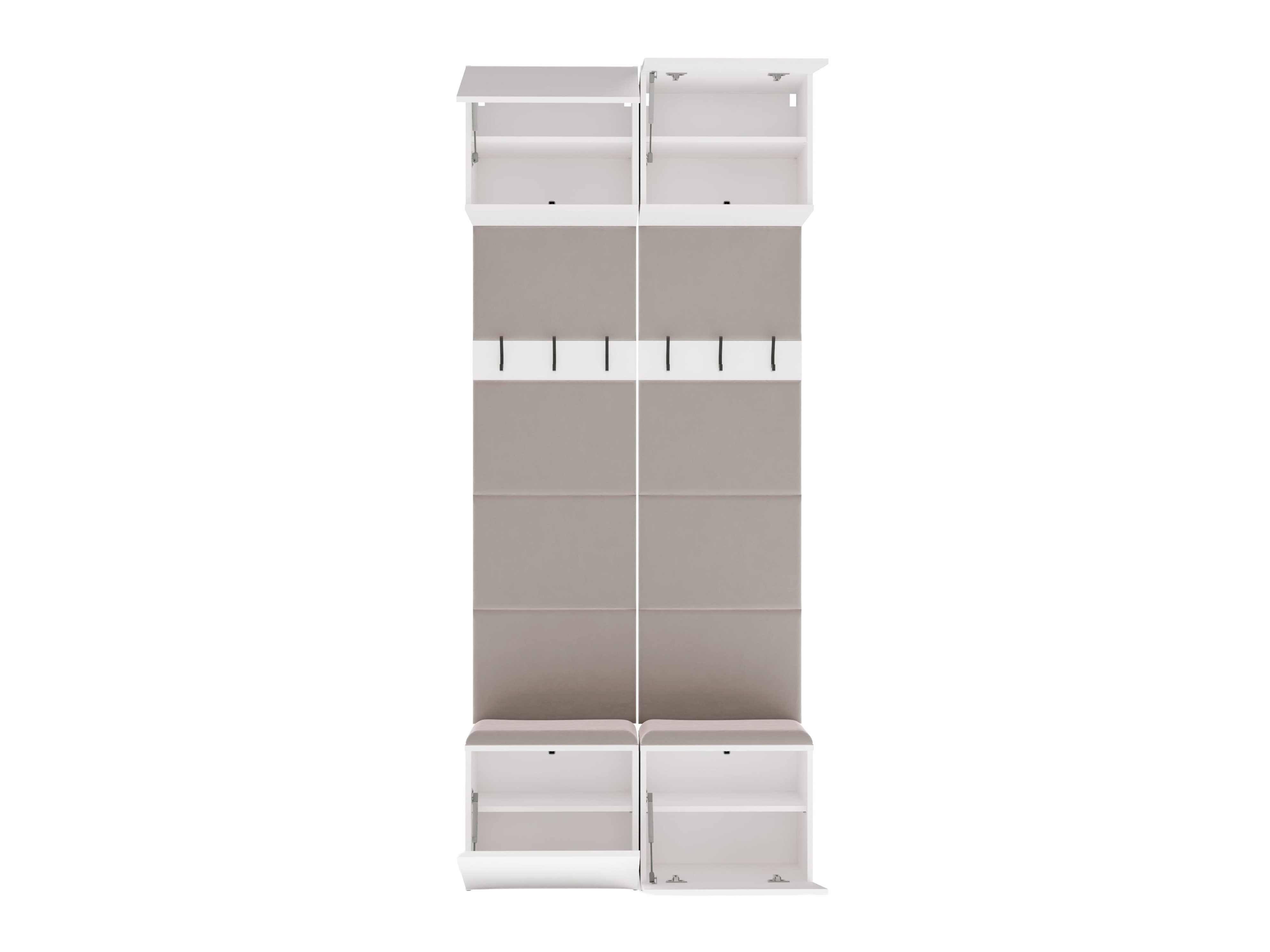 Set arredo da corridoio Domtori 116 (Bianco)