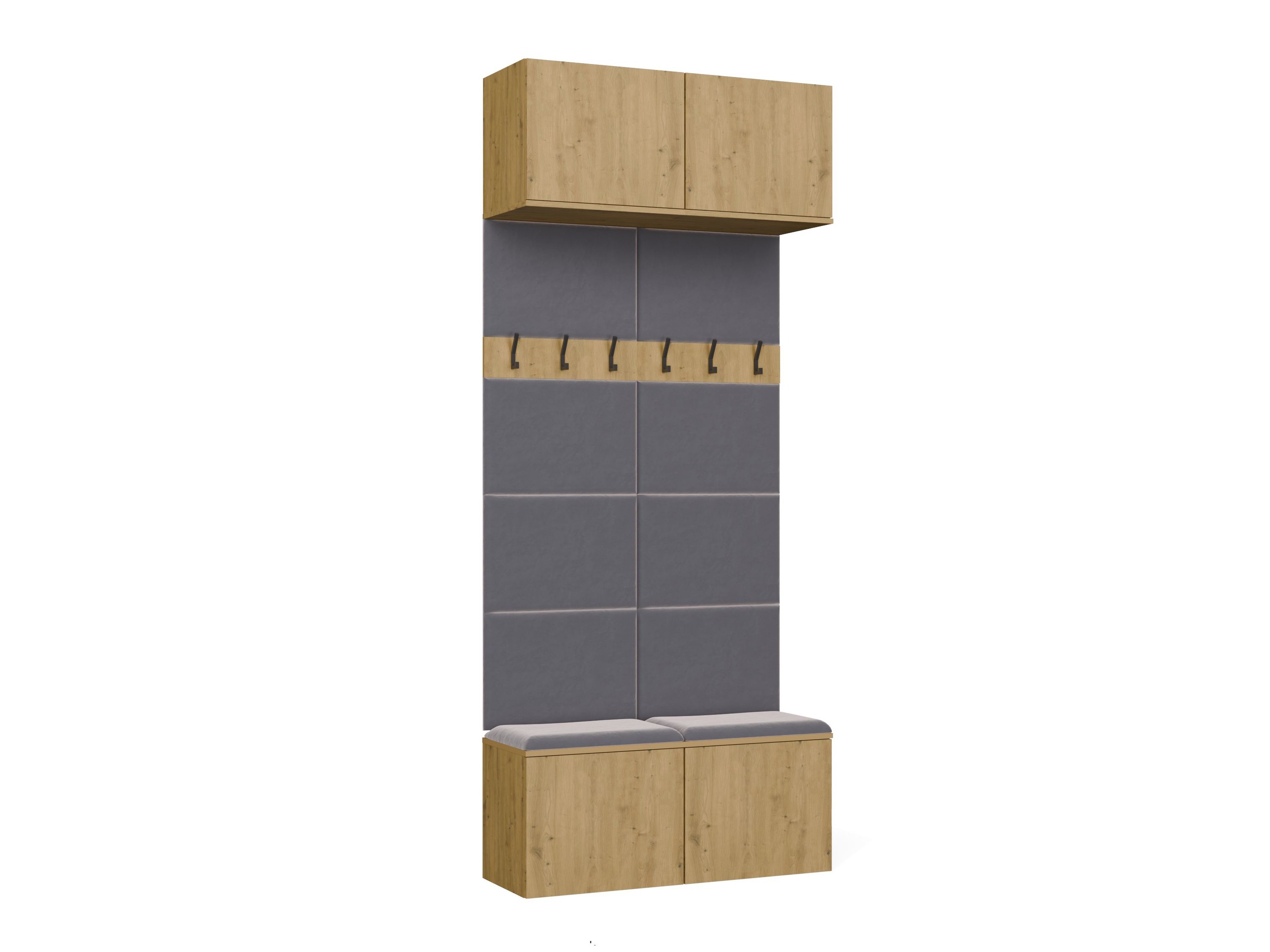 Set arredo da corridoio Domtori 116 (Rovere Artisan)