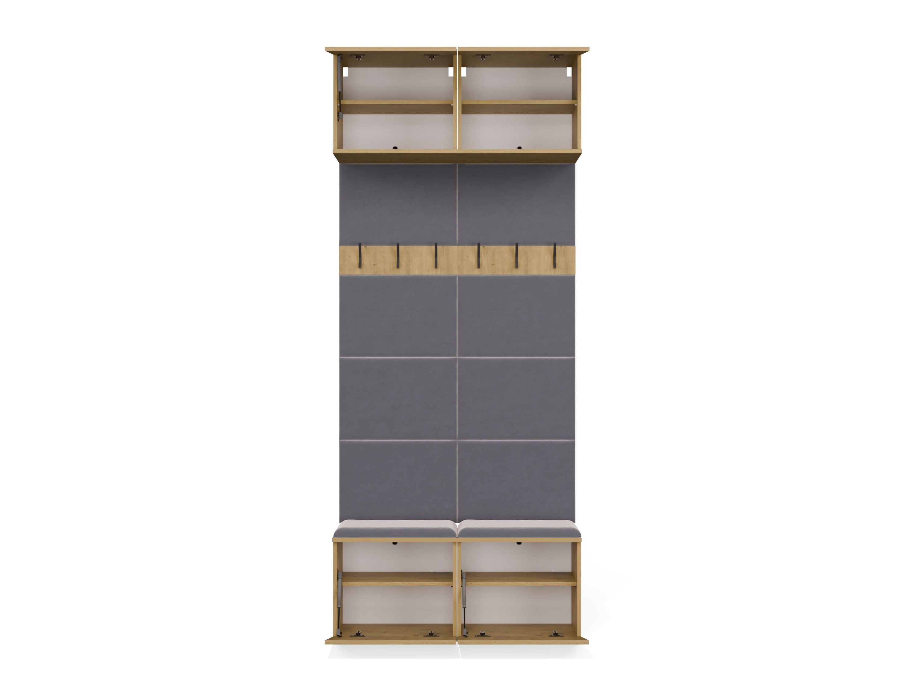 Set arredo da corridoio Domtori 116 (Rovere Artisan)