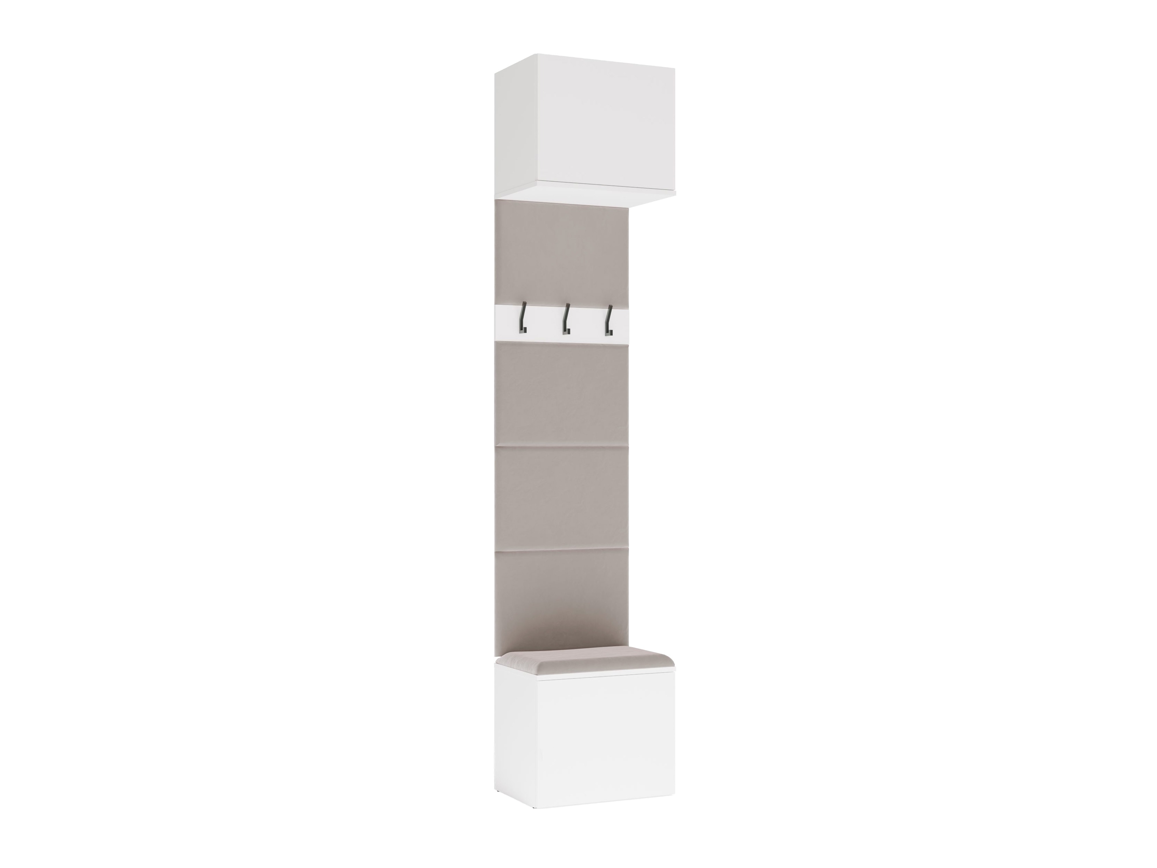 Set arredo da corridoio Domtori 117 (Bianco)