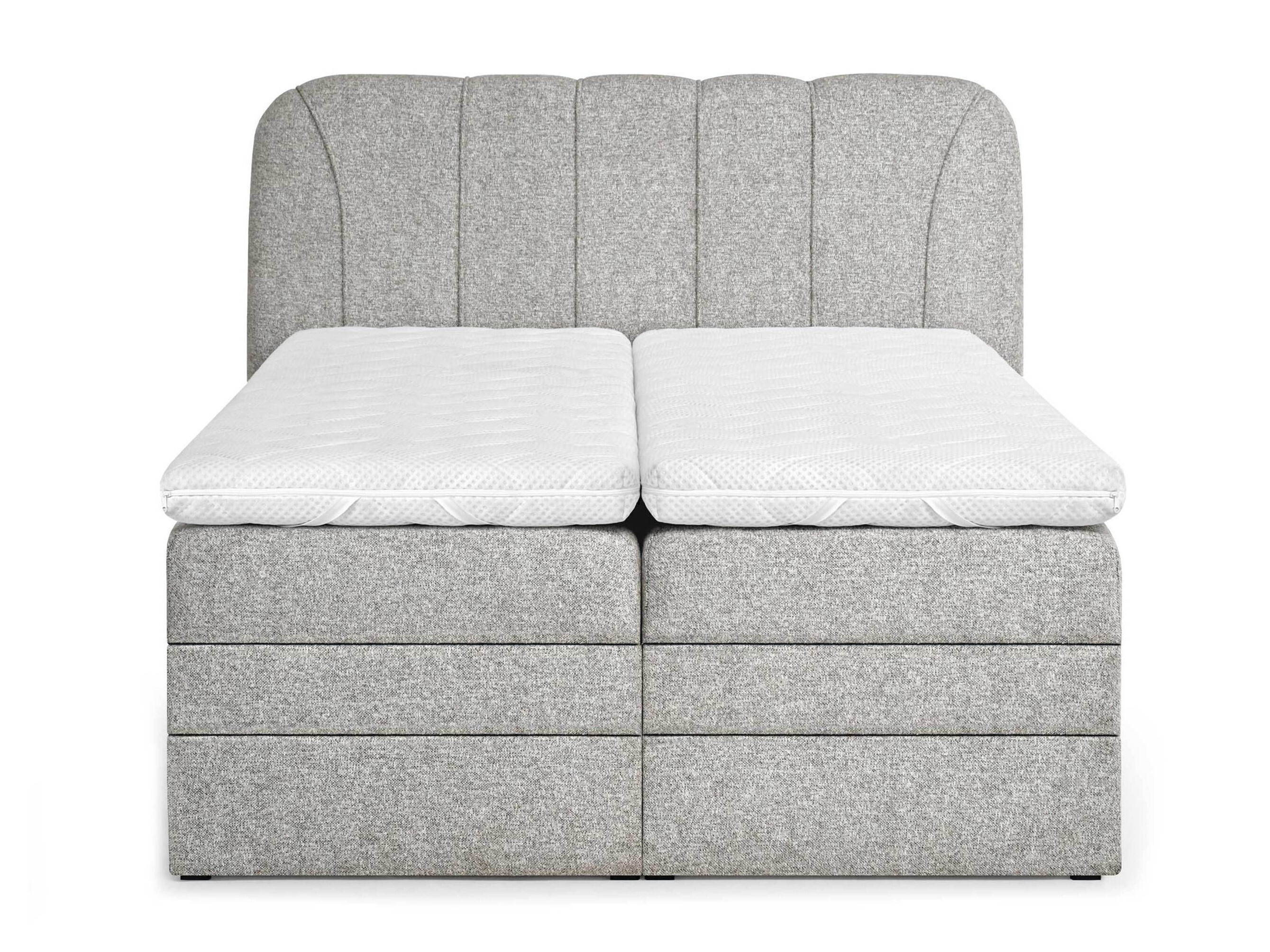 Letto continentale Norman 127 (Grigio scuro)