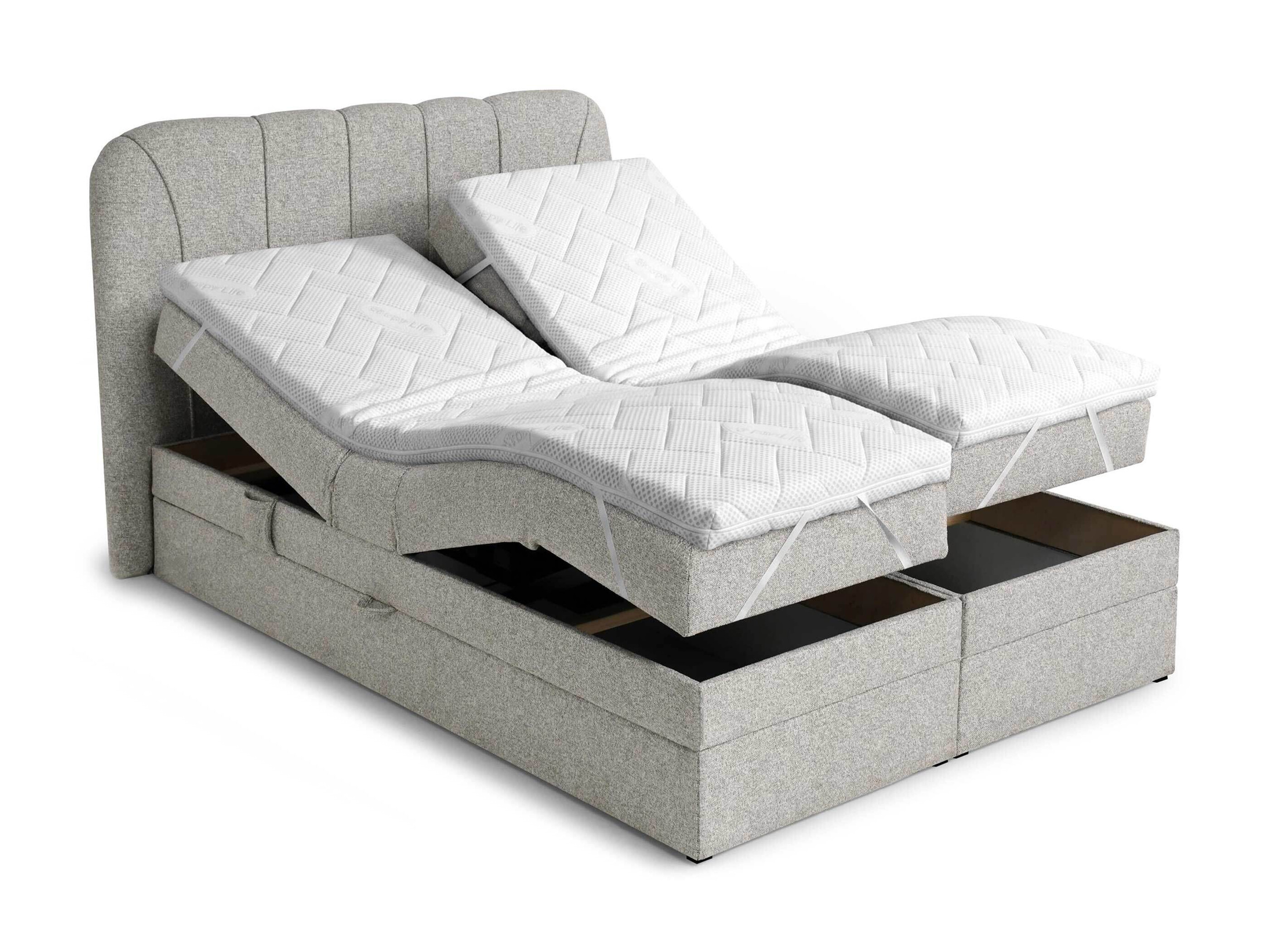 Letto continentale Norman 127 (Grigio)