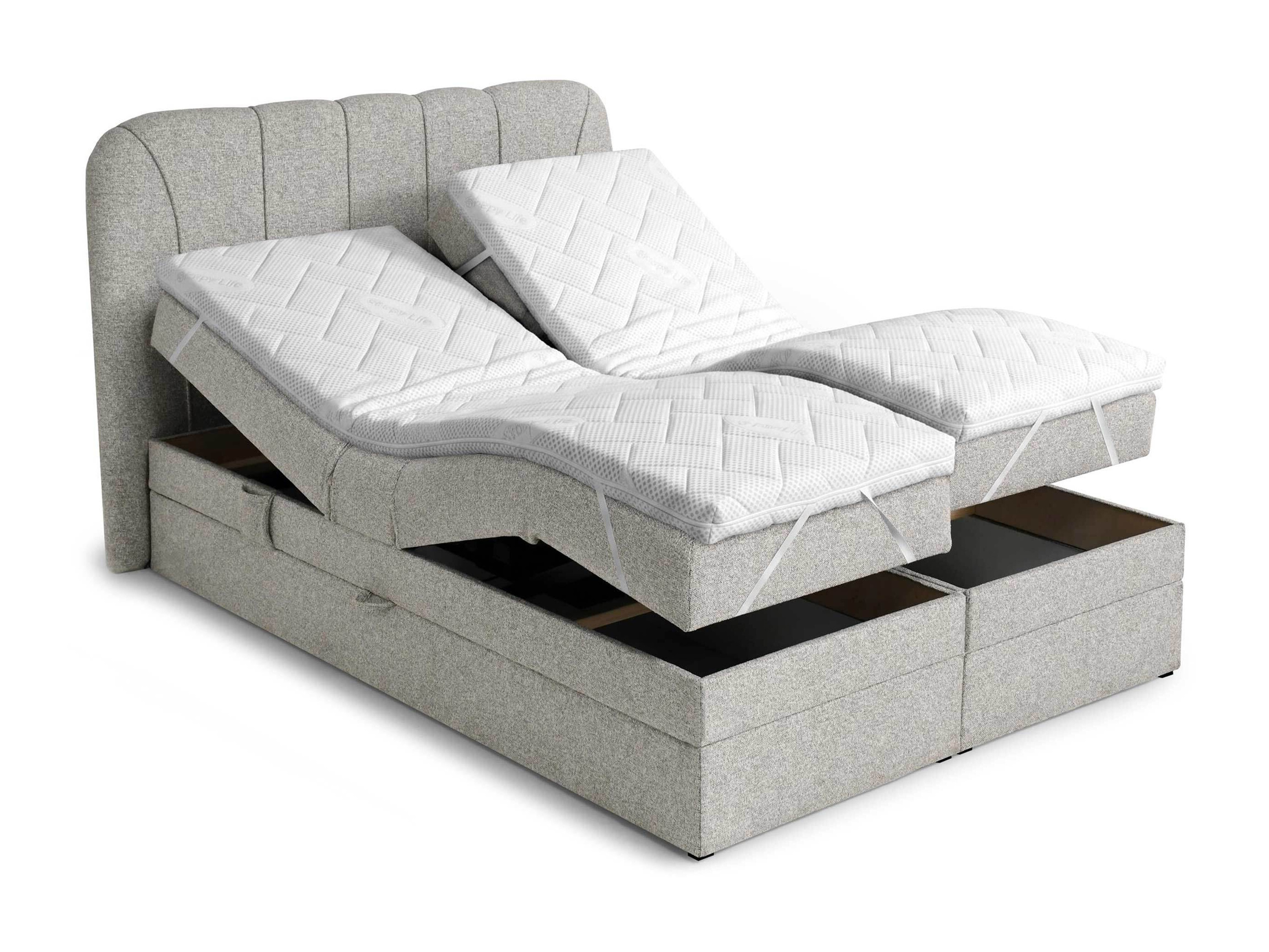 Letto continentale Norman 127 (Marrone grigio)