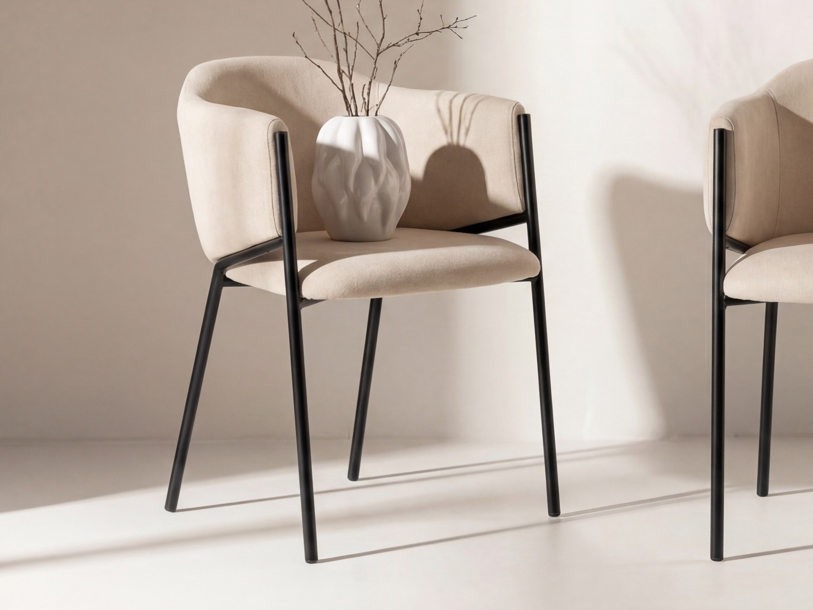 Sedia Dallas 5354 (Beige + Nero)