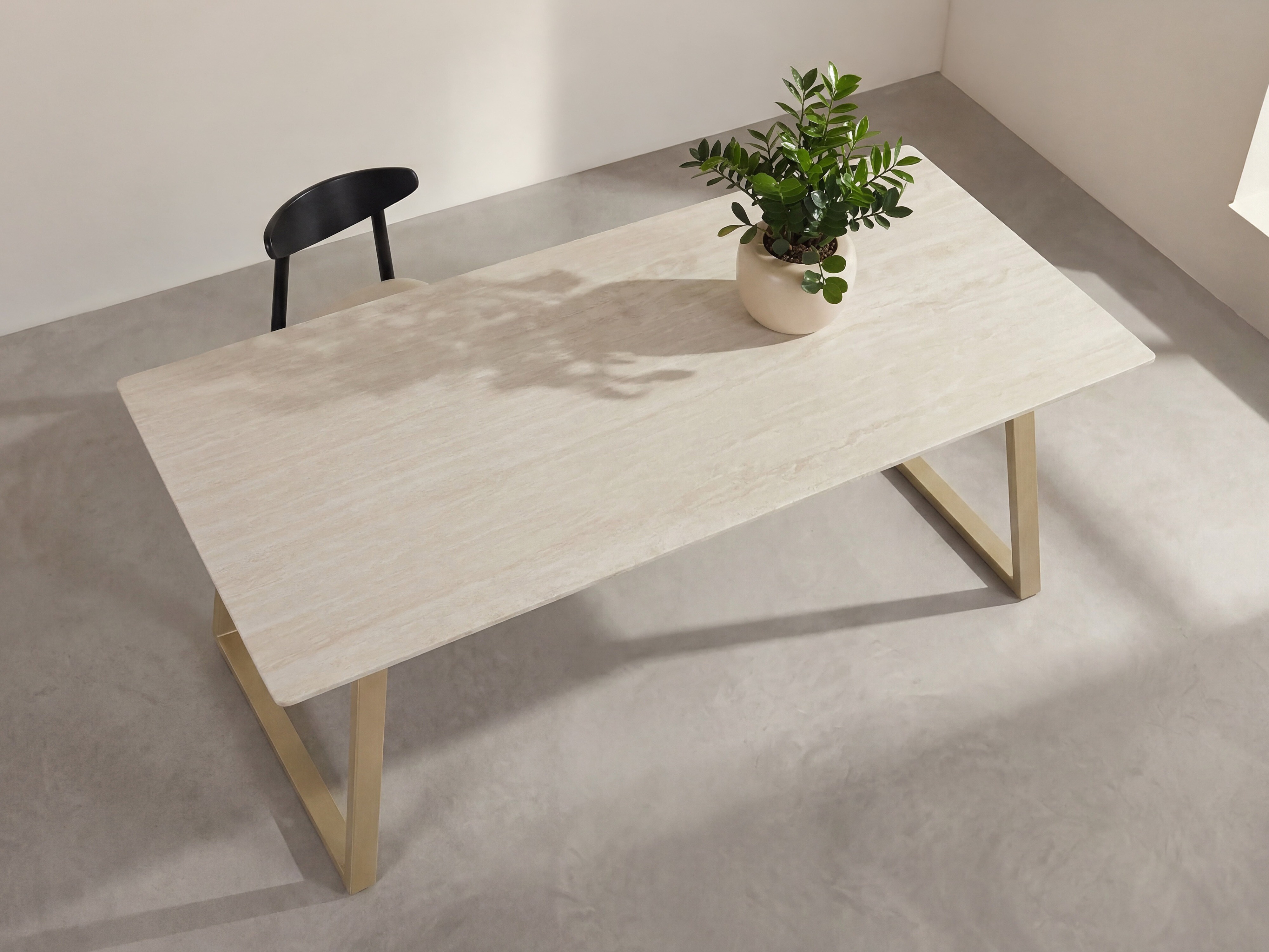 Tavolo Dallas 5355 (Beige + D'oro)