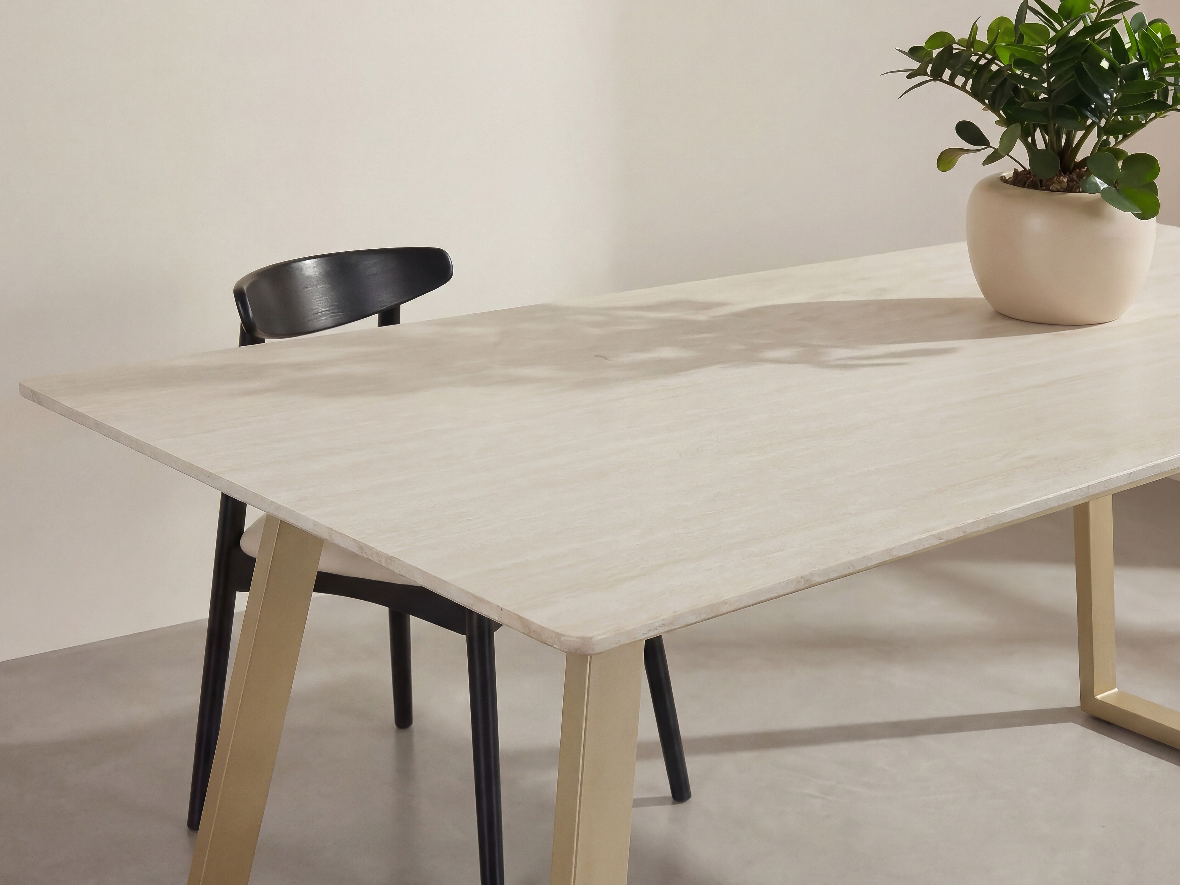 Tavolo Dallas 5355 (Beige + D'oro)