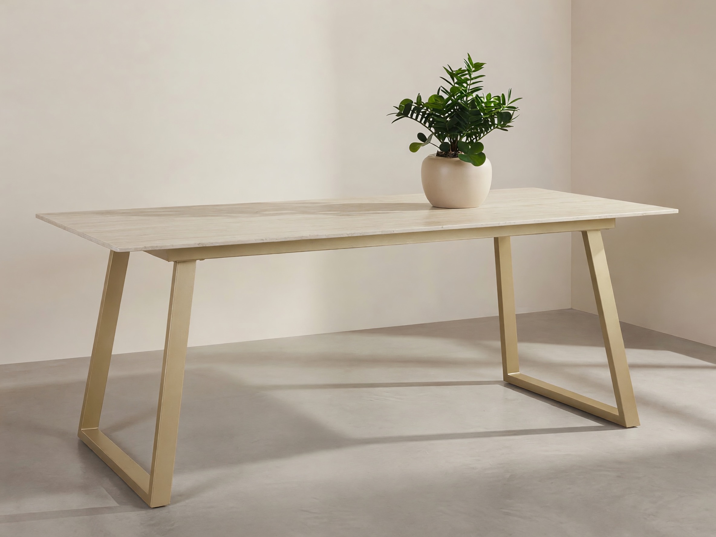 Tavolo Dallas 5355 (Beige + D'oro)