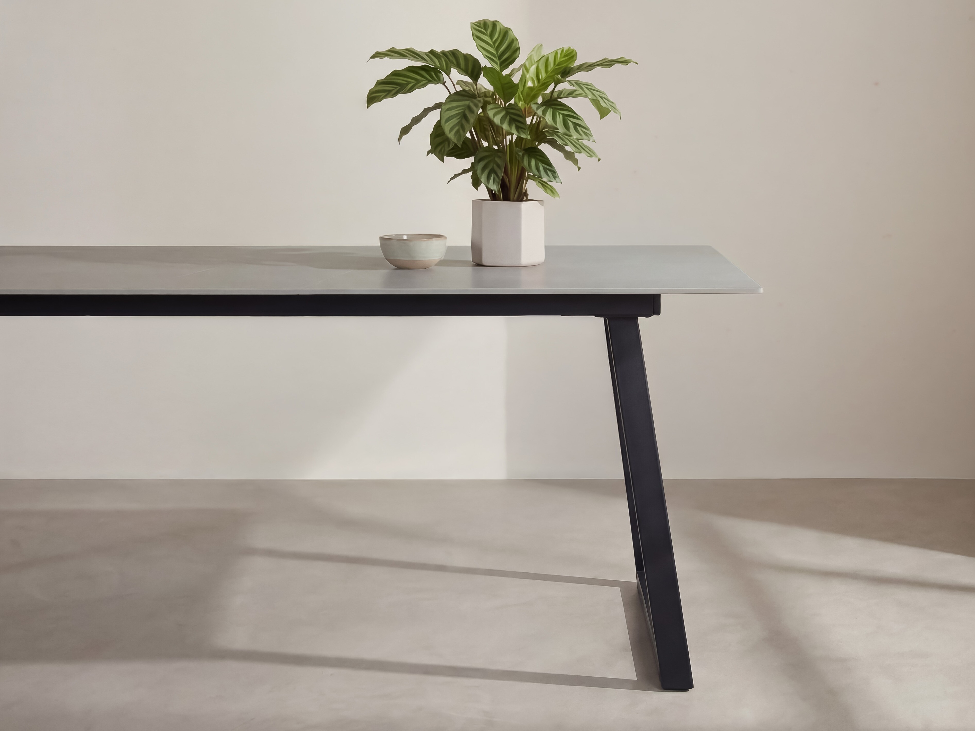 Tavolo Dallas 5355 (Grigio scuro + Nero)