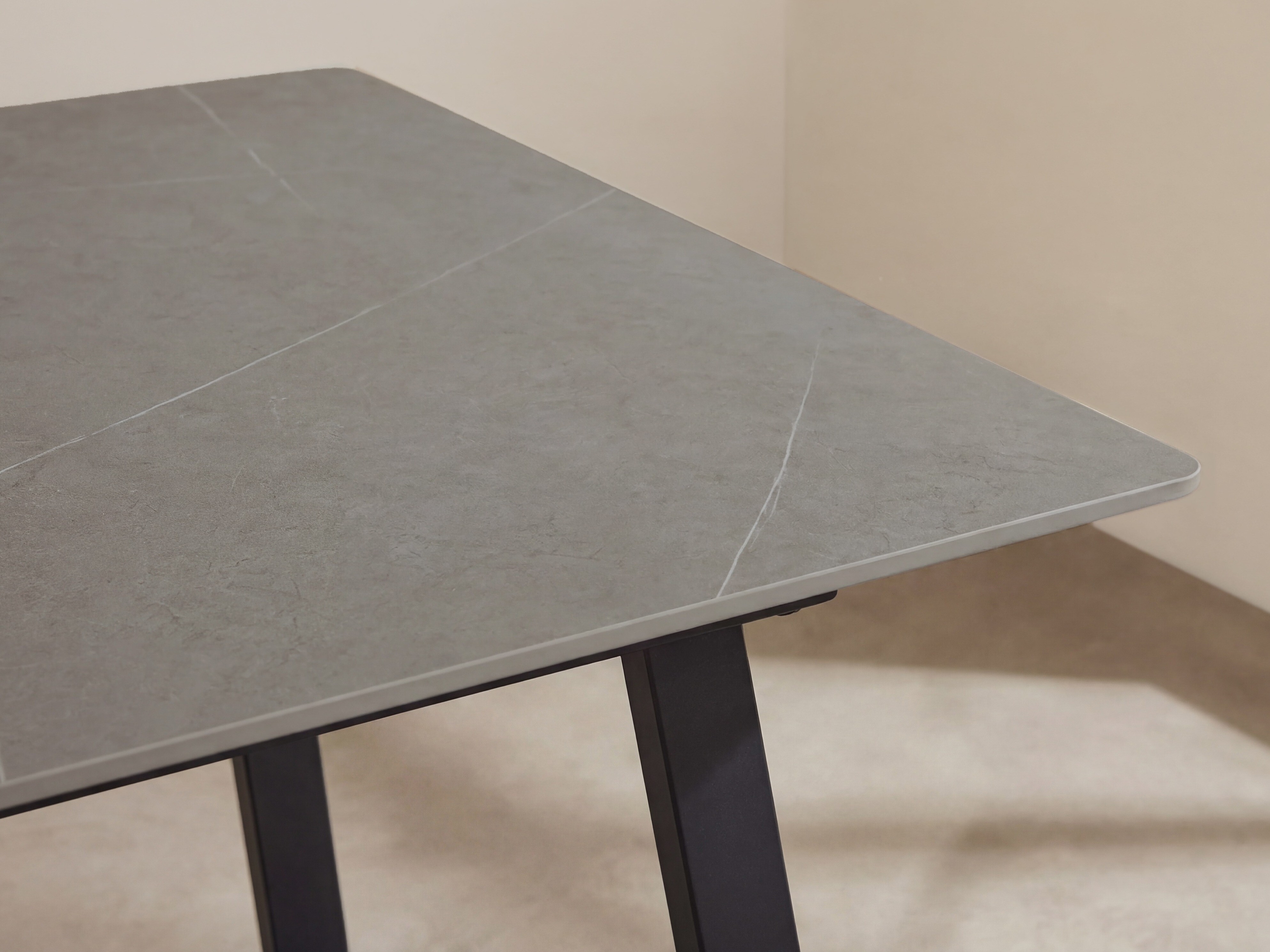 Tavolo Dallas 5355 (Grigio scuro + Nero)