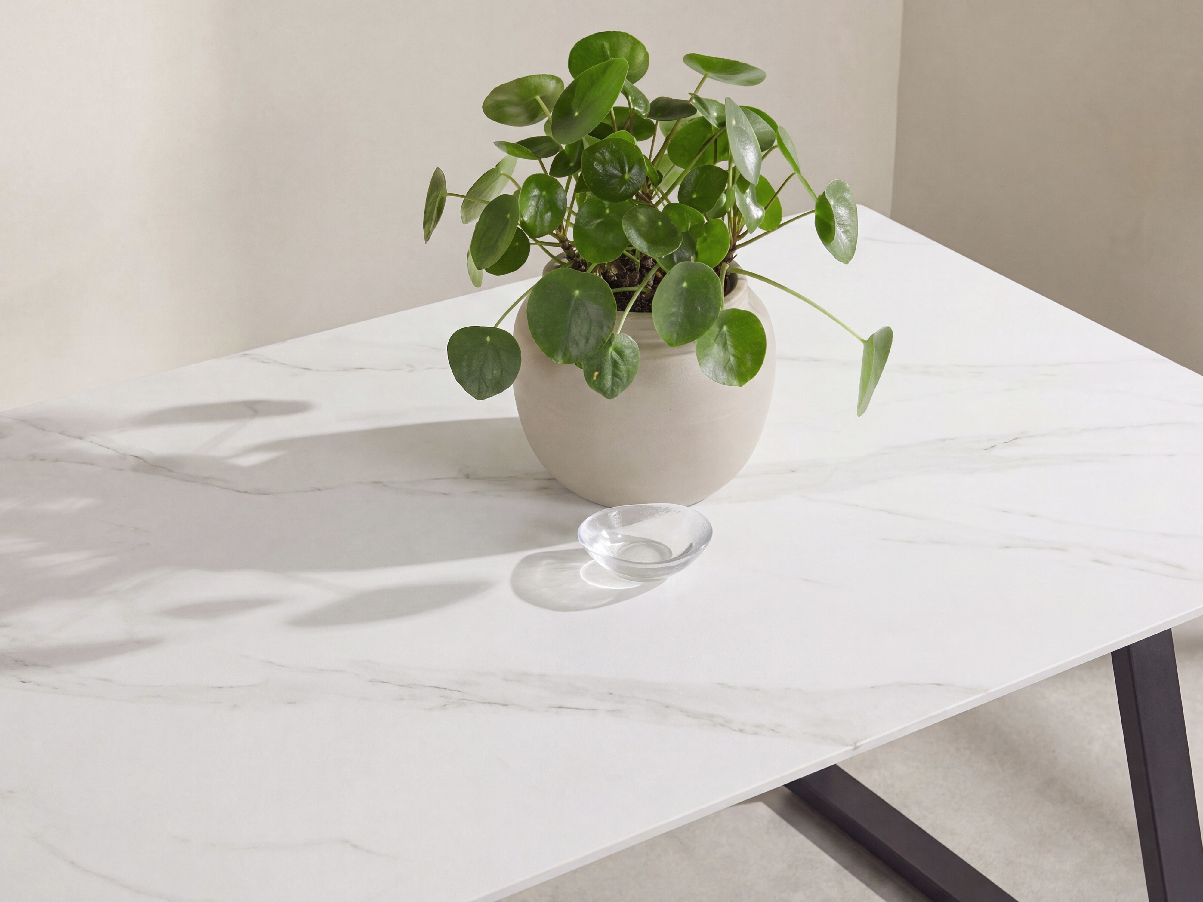Tavolo Dallas 5355 (Marmo bianco + Nero)