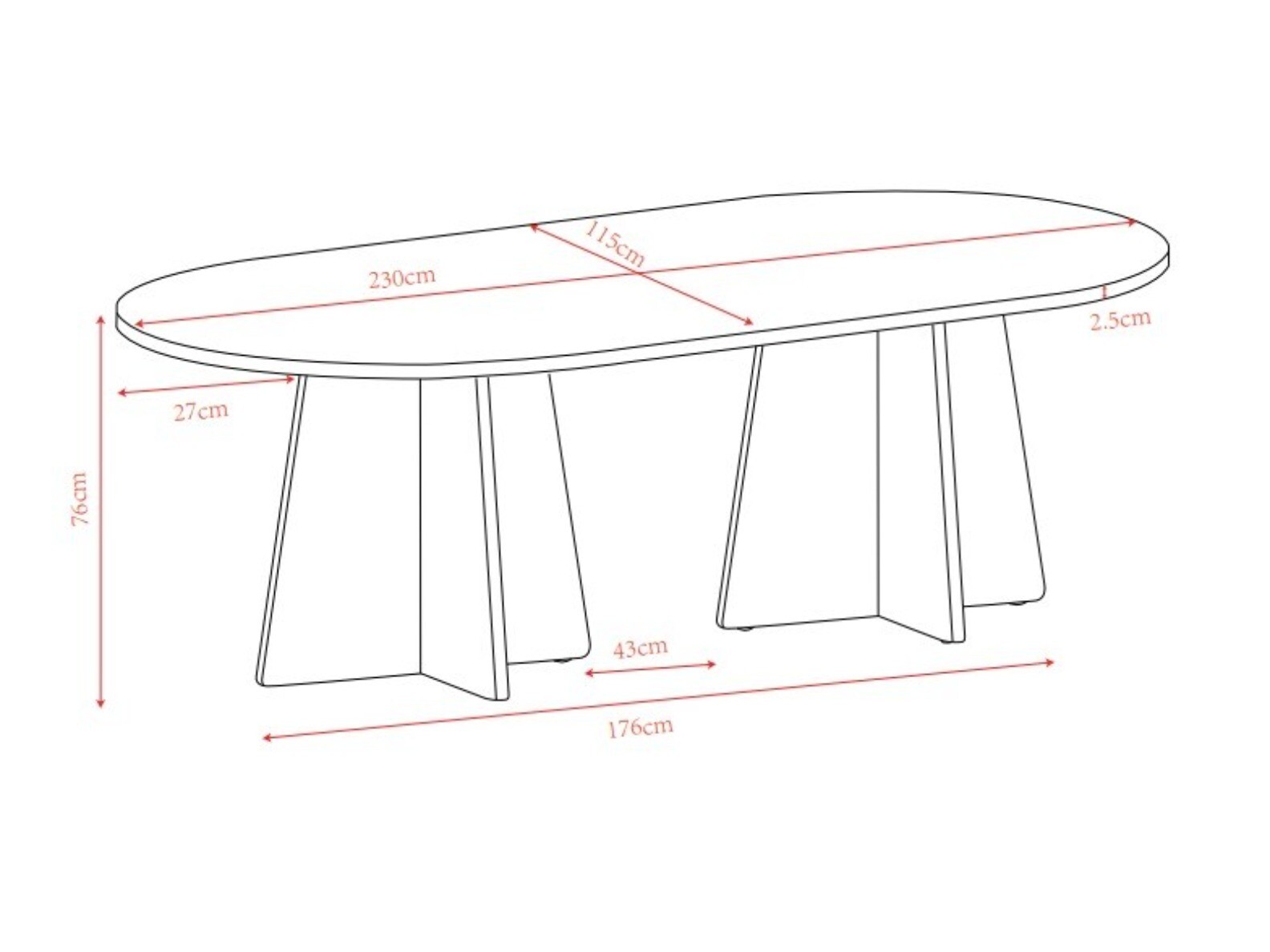Tavolo Dallas 5360 (Luminoso legno)