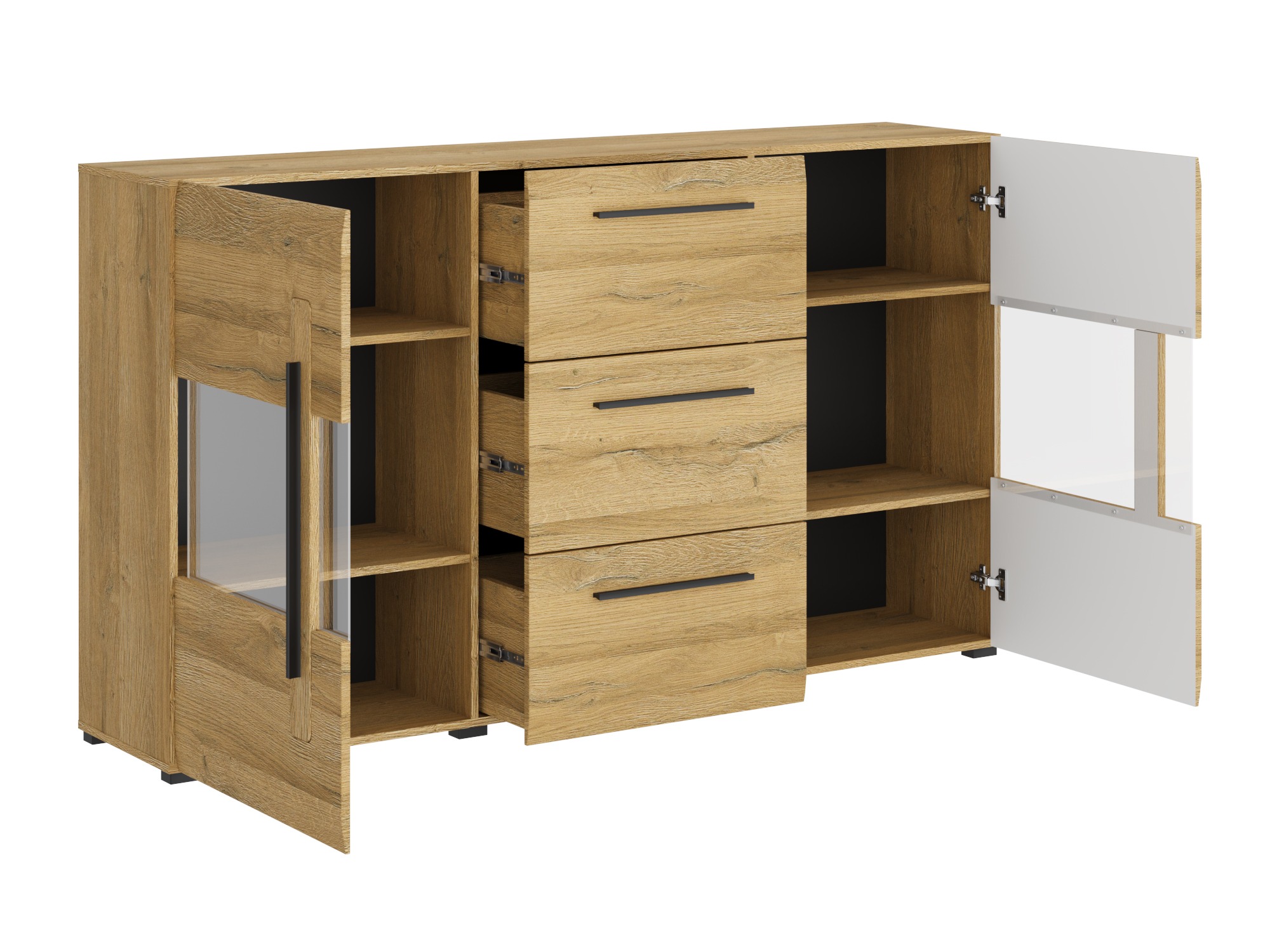 Cassettiera Ophsalu 106 (Nipote di quercia)