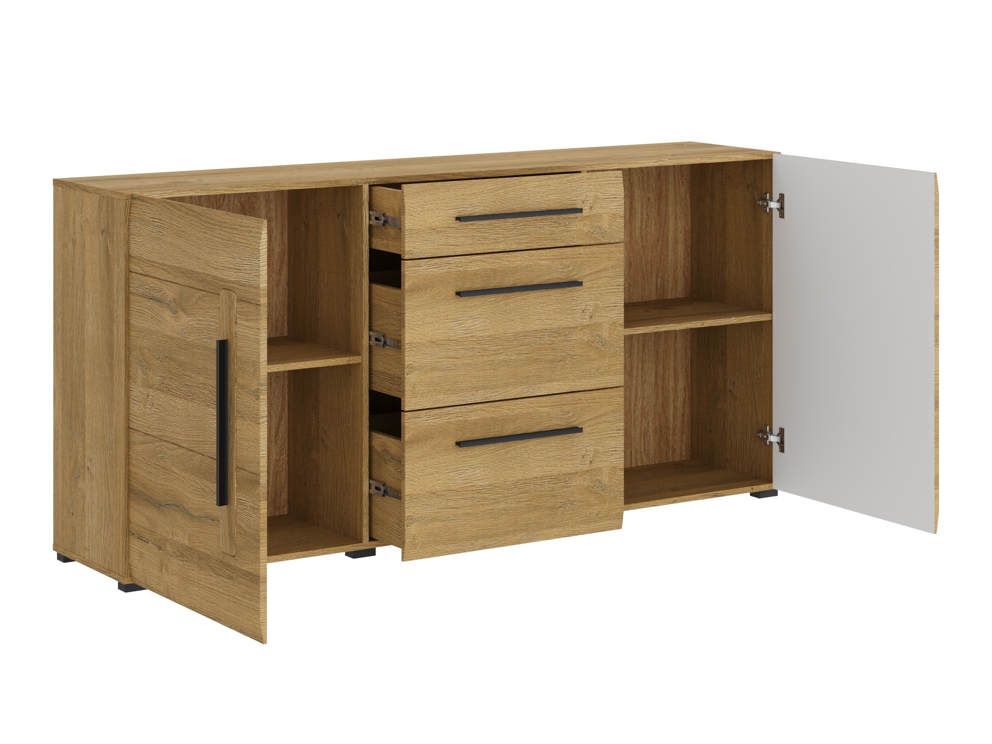 Cassettiera Ophsalu 108 (Nipote di quercia)