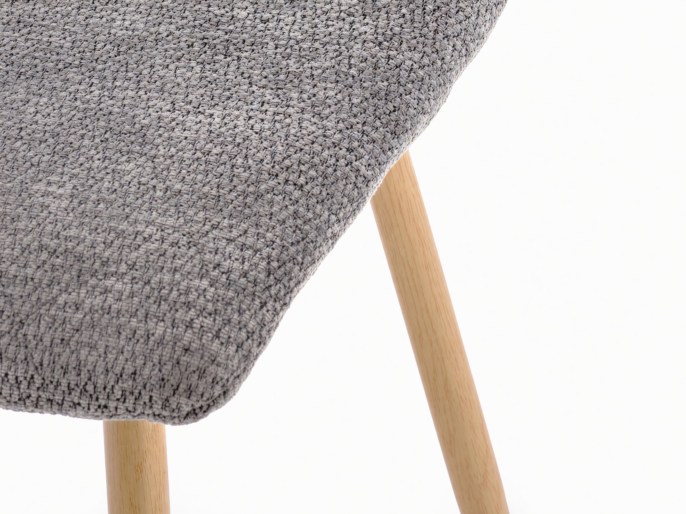 Sedia Houston 1731 (Grigio + Luminoso legno)