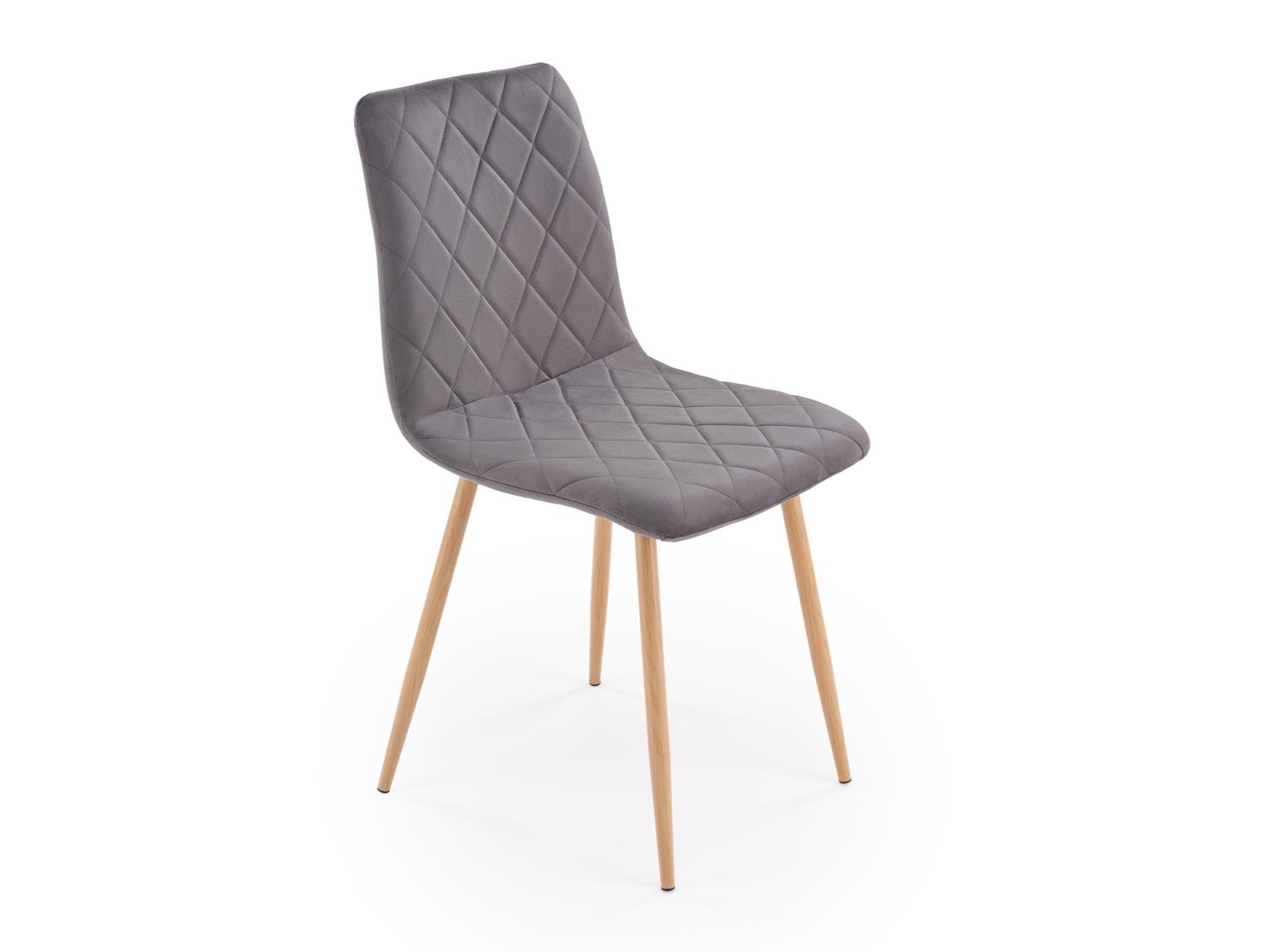 Sedia Houston 1731 (Grigio scuro + Luminoso legno)