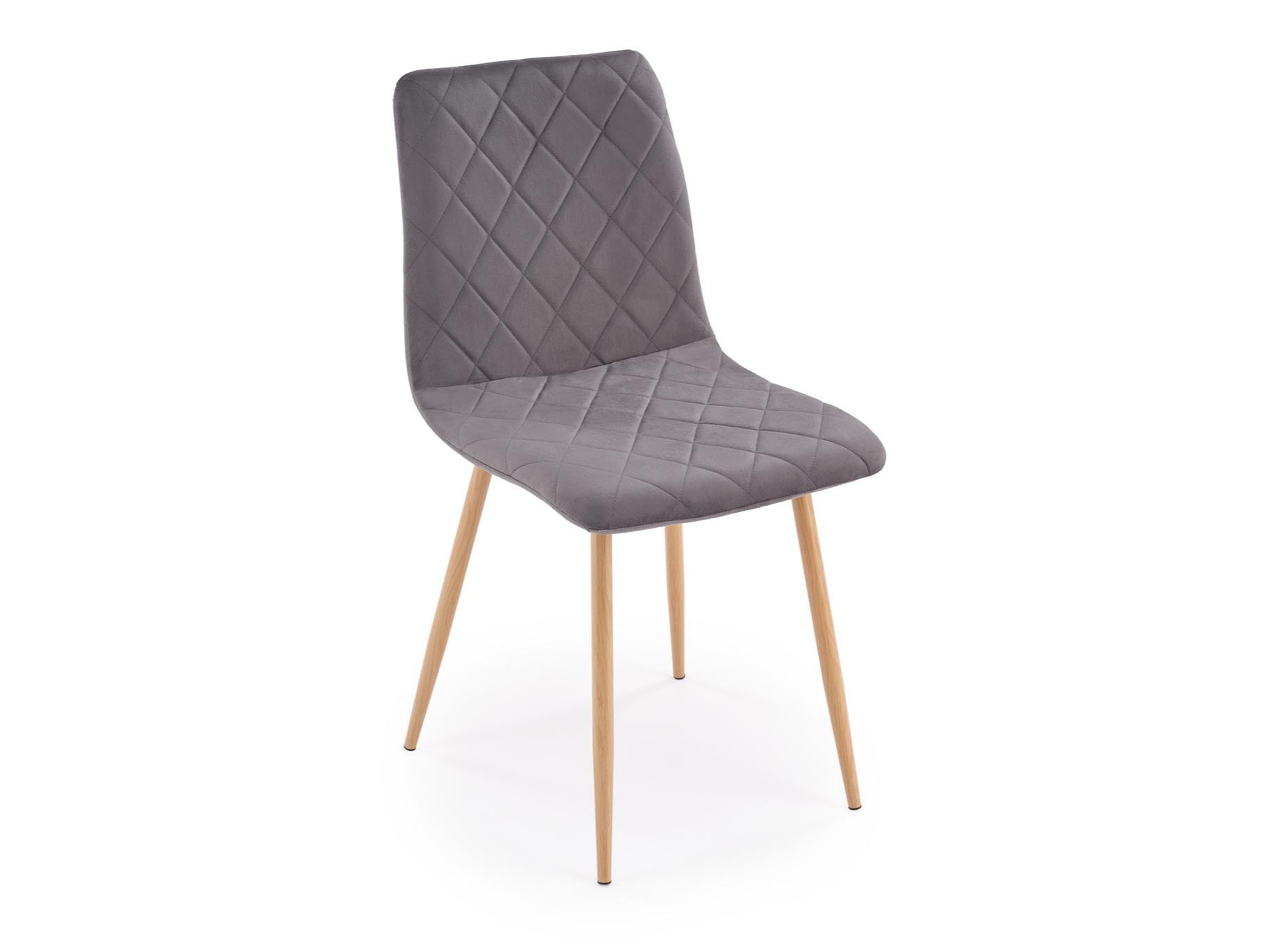 Sedia Houston 1731 (Grigio scuro + Luminoso legno)
