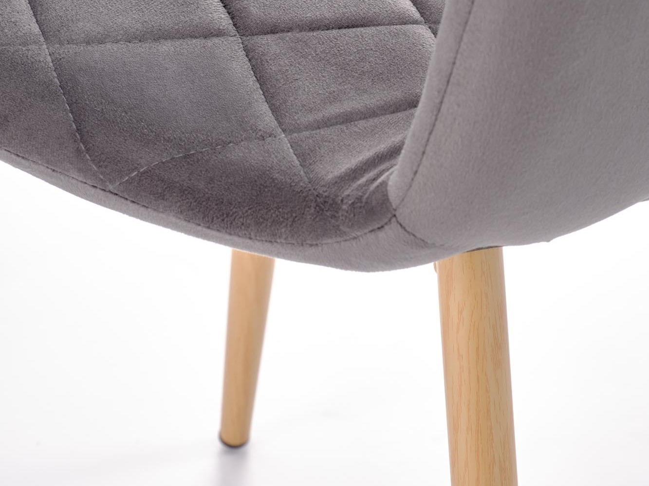 Sedia Houston 1731 (Grigio scuro + Luminoso legno)