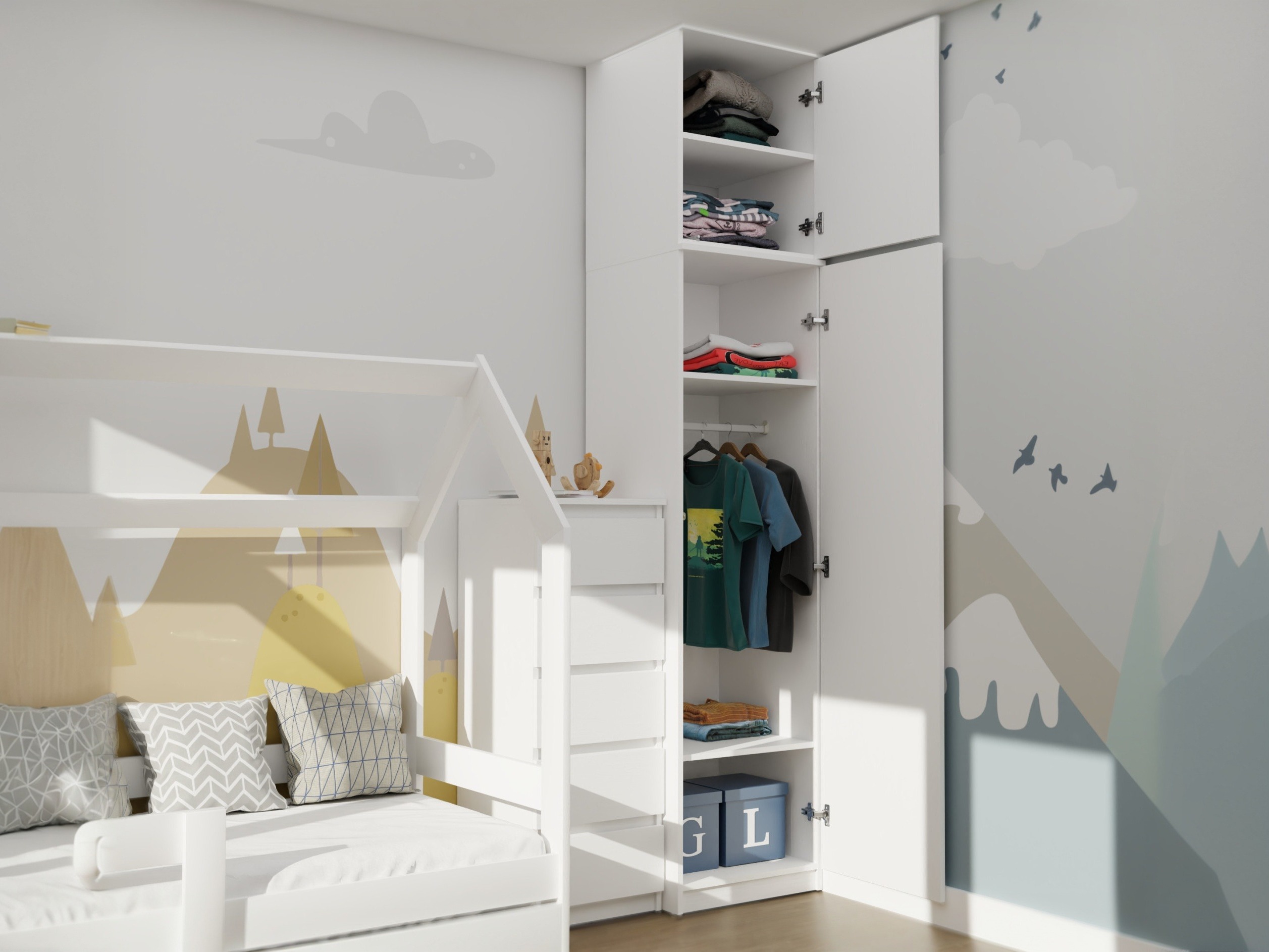 Armadio Mandeville 399 (Bianco)