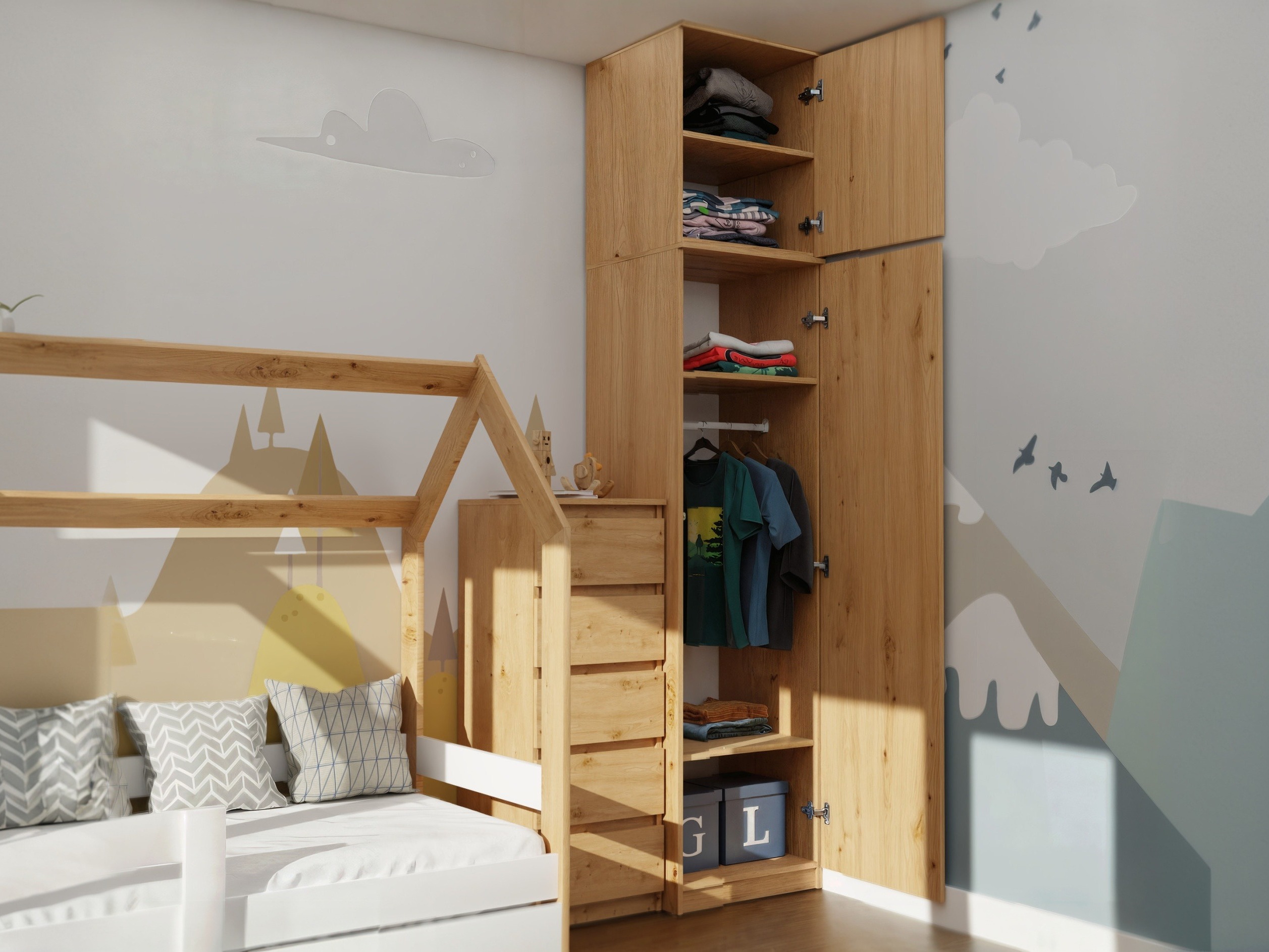 Armadio Mandeville 399 (Rovere Artisan)