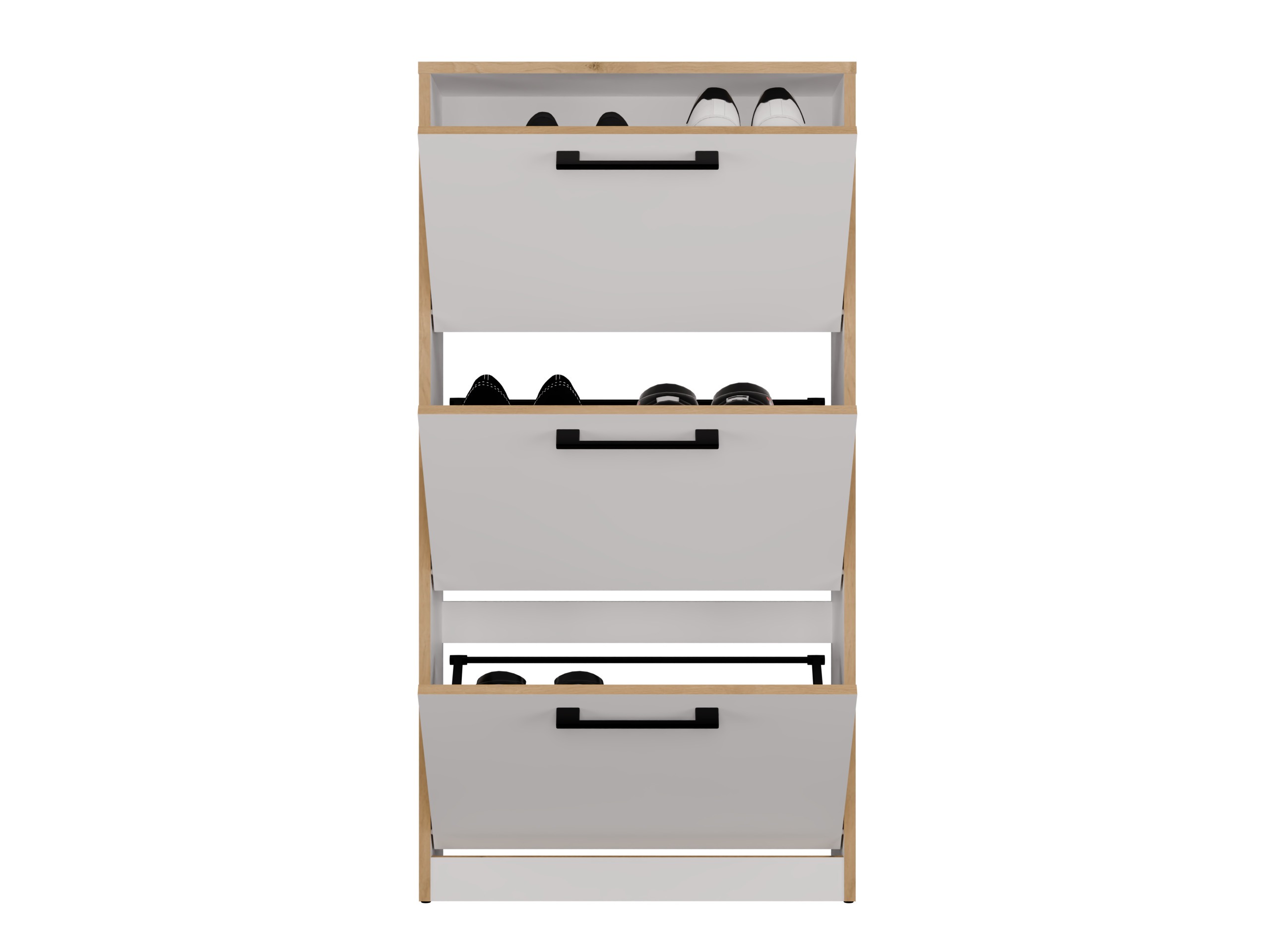 Scarpiera Mandeville 224 (Bianco + Rovere Artisan)