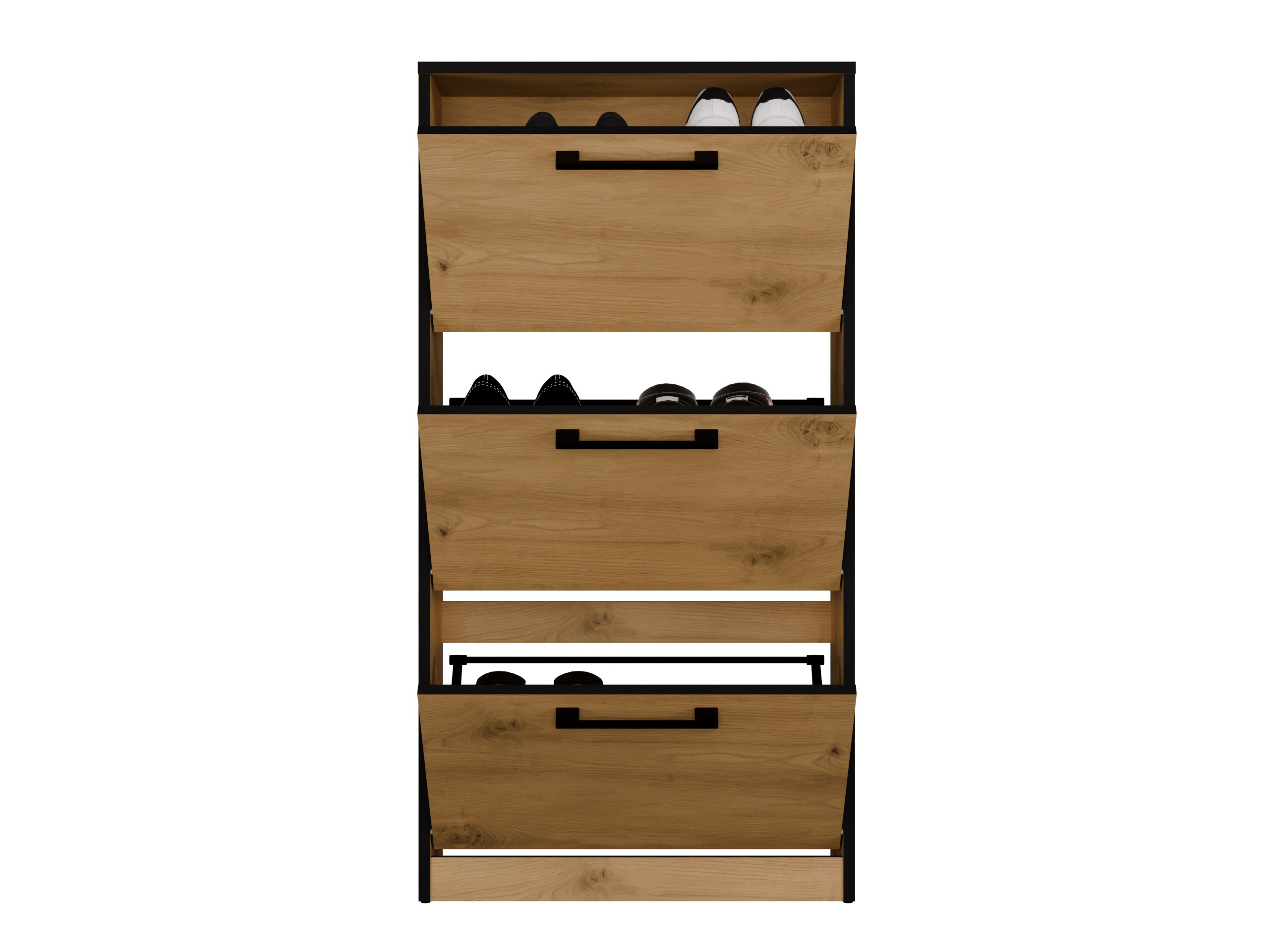 Scarpiera Mandeville 224 (Rovere Artisan + Nero)