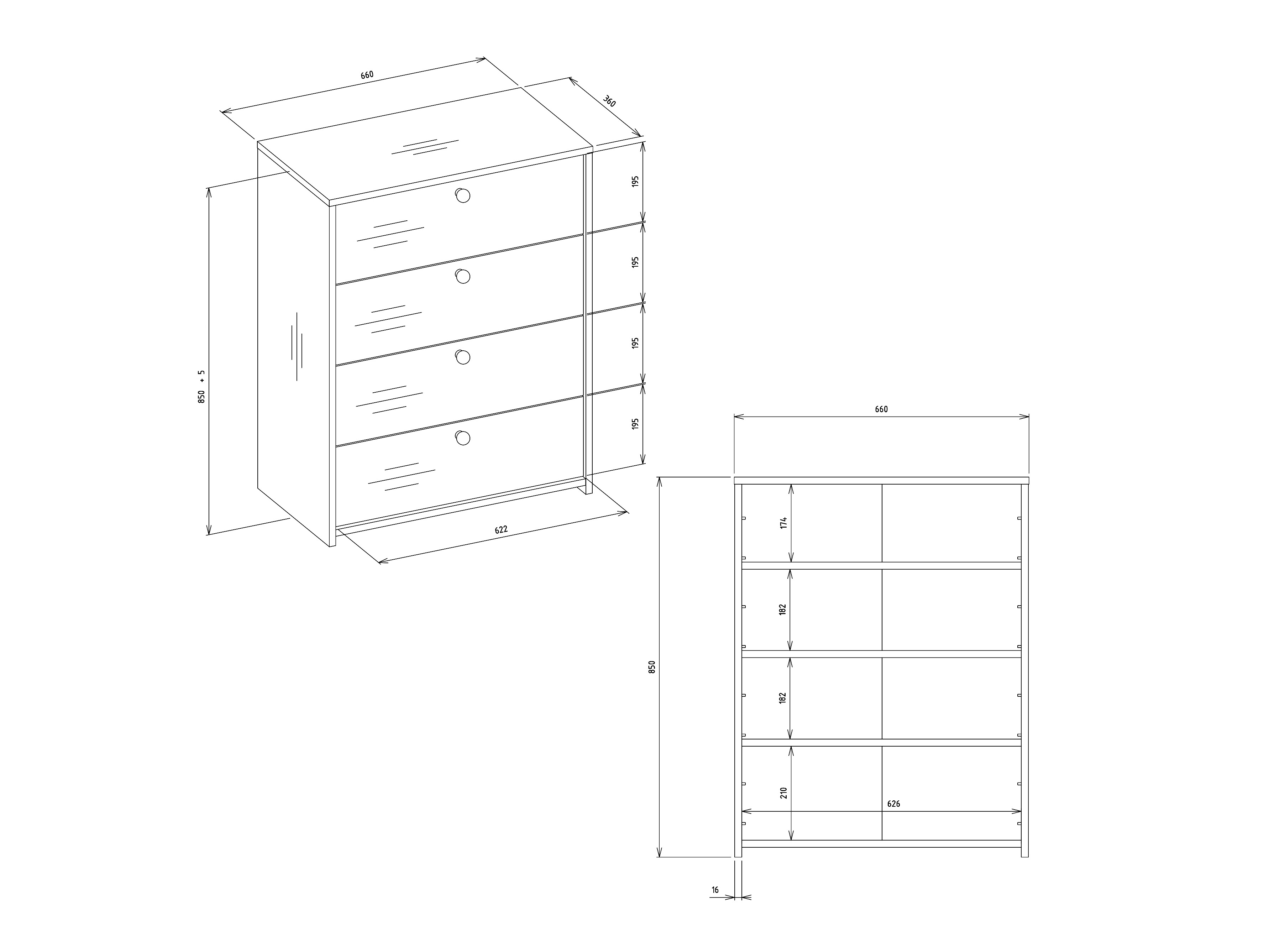 Scarpiera Mandeville 401 (Cachemire)