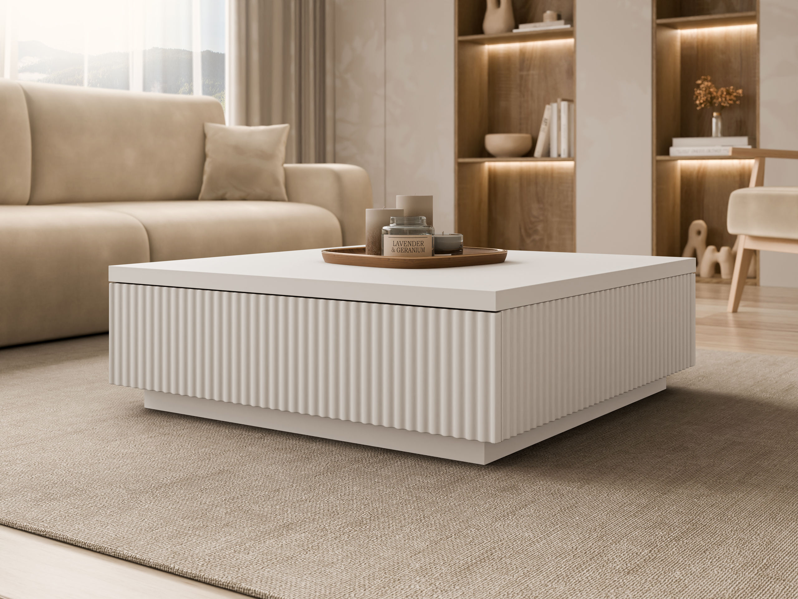 Tavolino da caffè Comfivo 596 (Beige)
