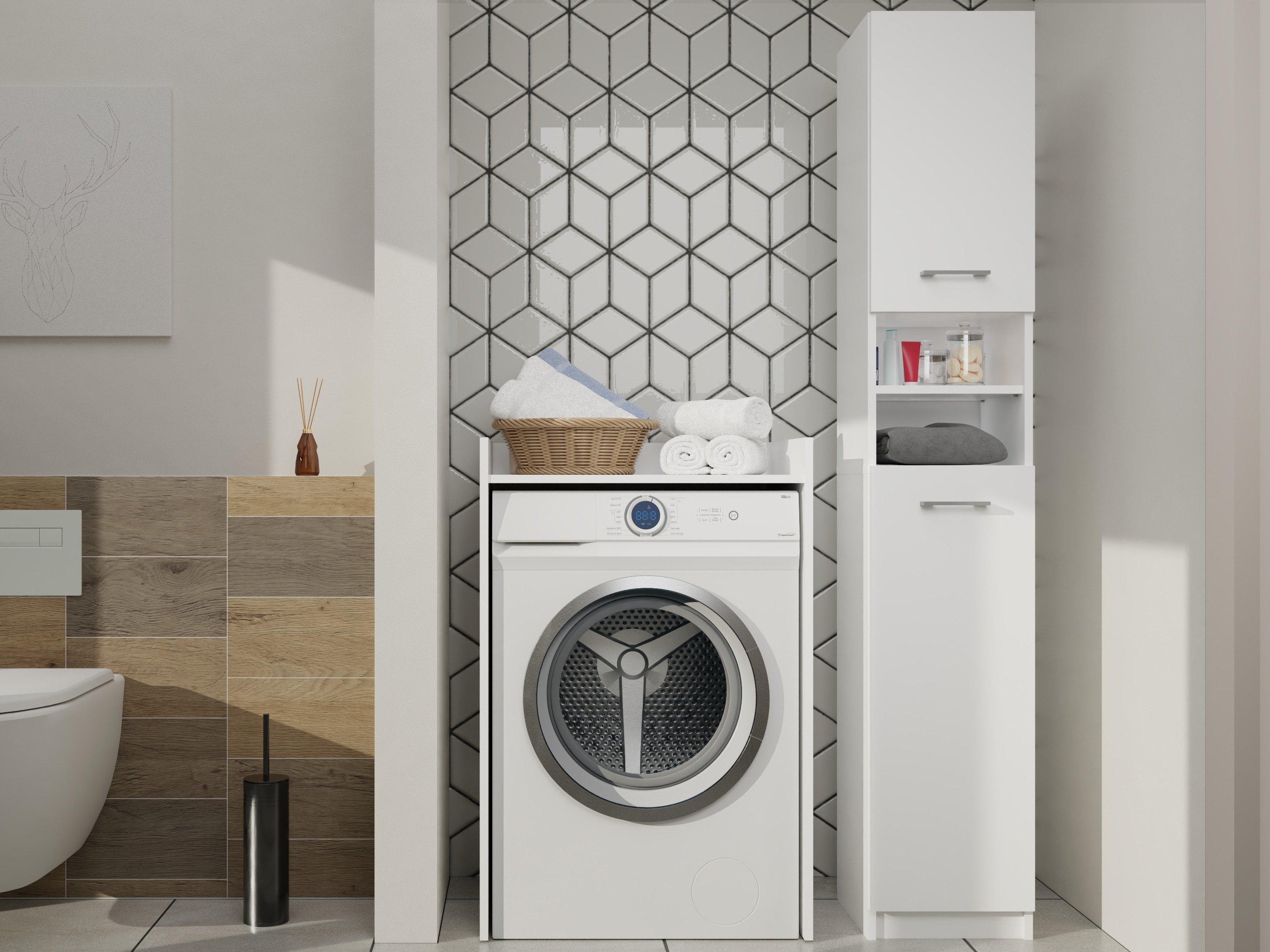 Mensola del bagno Balelbo 102 (Bianco)
