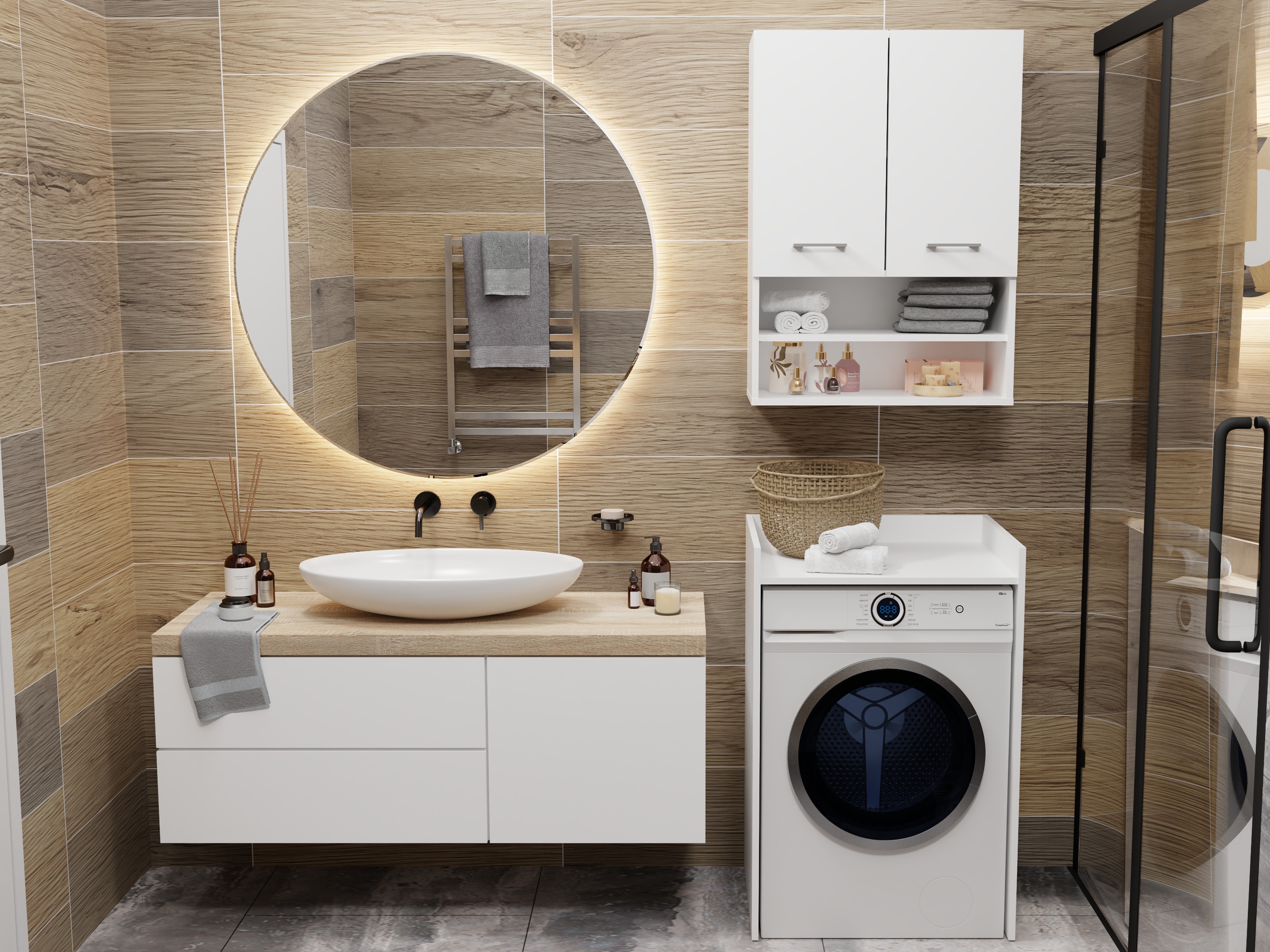 Mensola del bagno Balelbo 102 (Bianco)