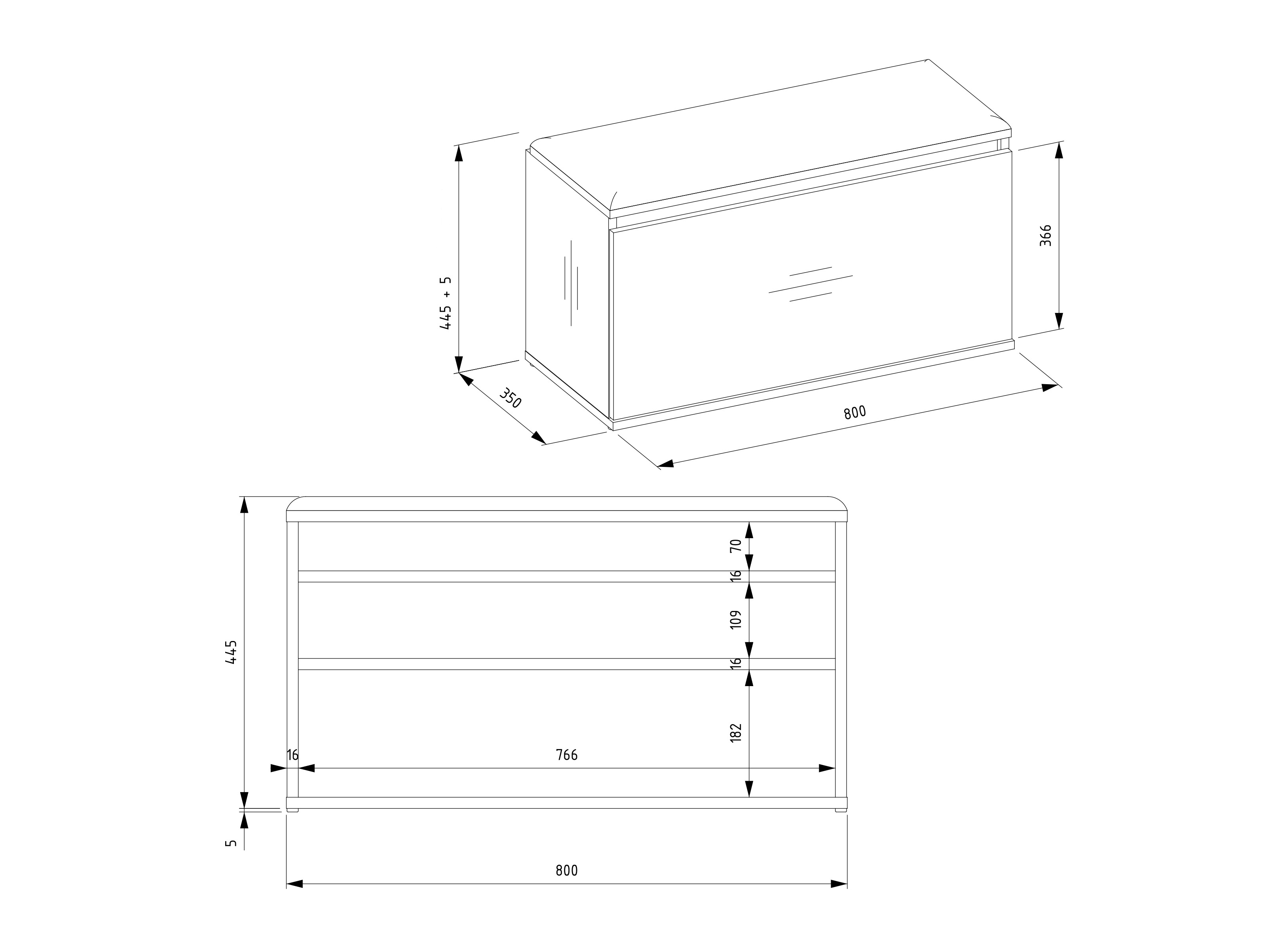 Set arredo da corridoio Mandeville 404 (Rovere Artisan + Nero)