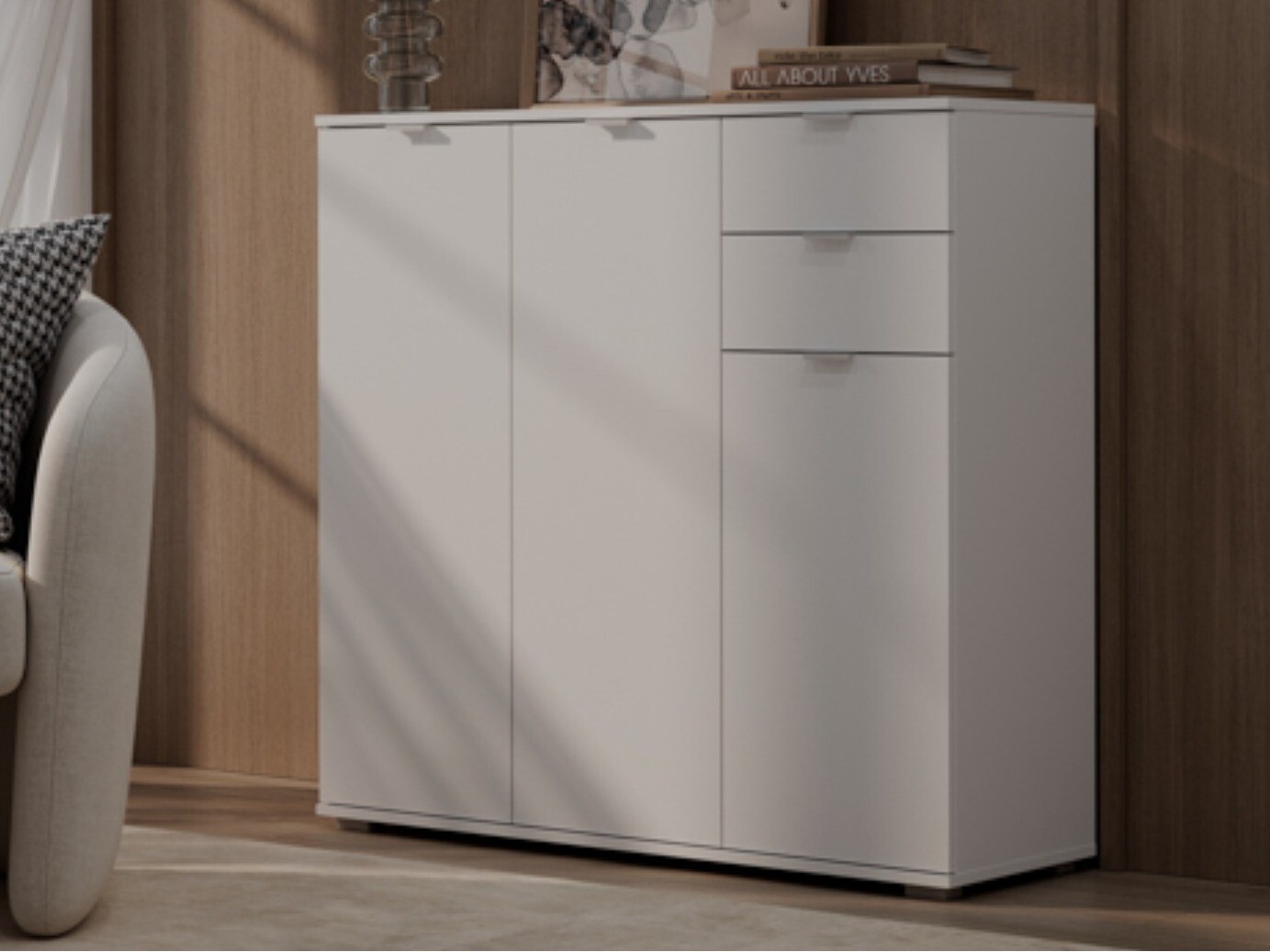 Cassettiera Bristol 253 (Bianco)