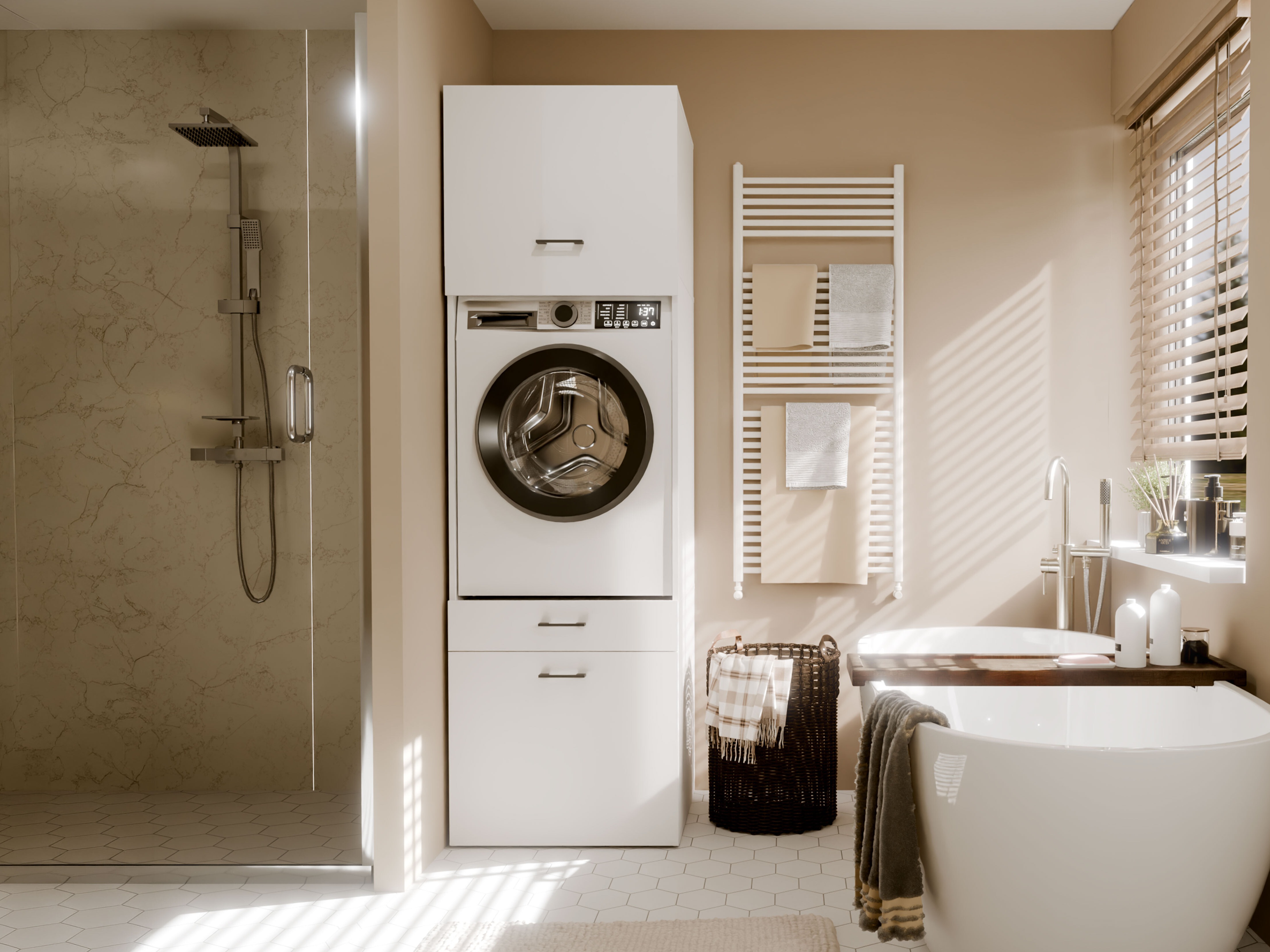 Mensola del bagno Balelbo 116 (Bianco)