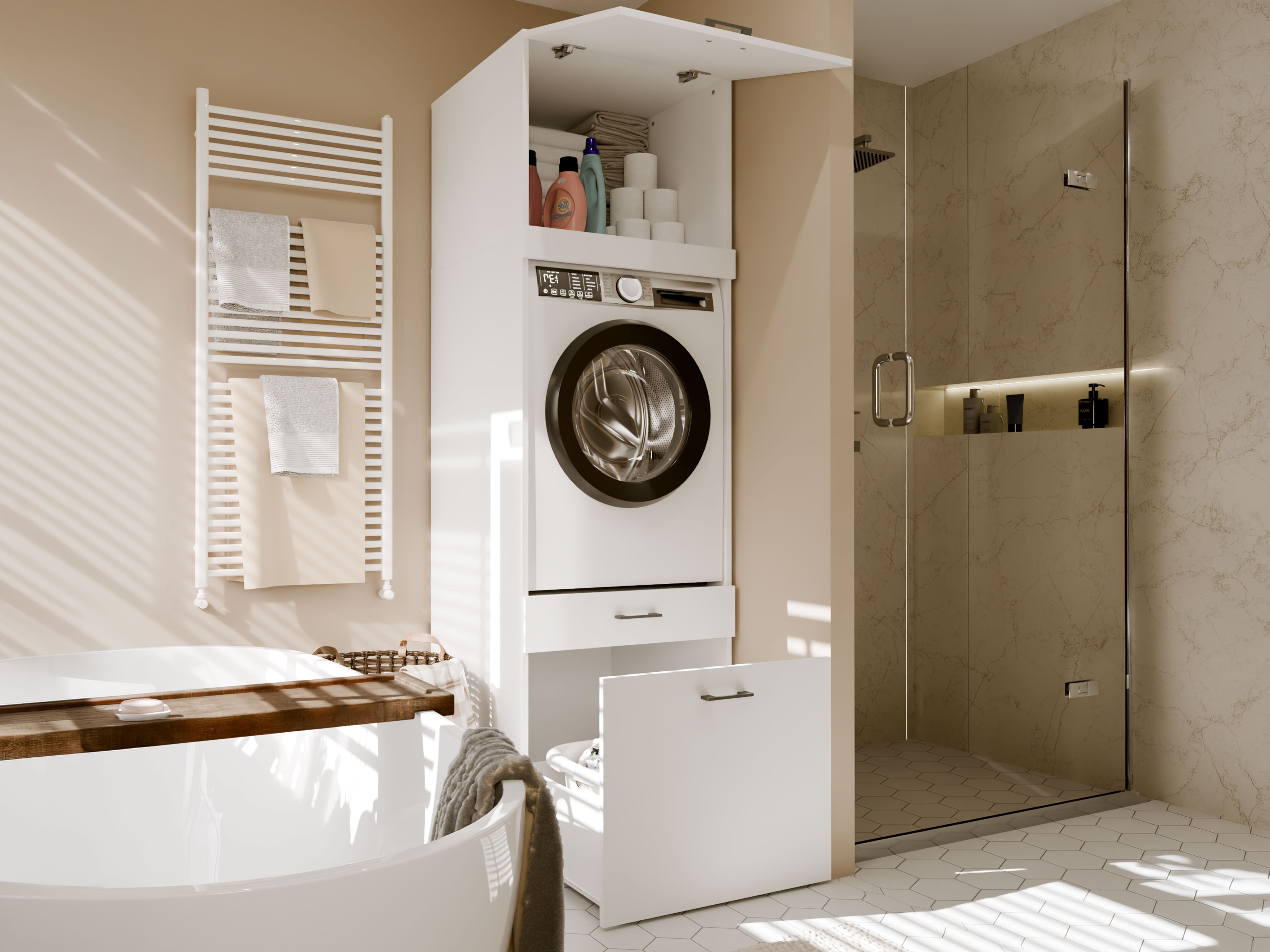 Mensola del bagno Balelbo 116 (Bianco)