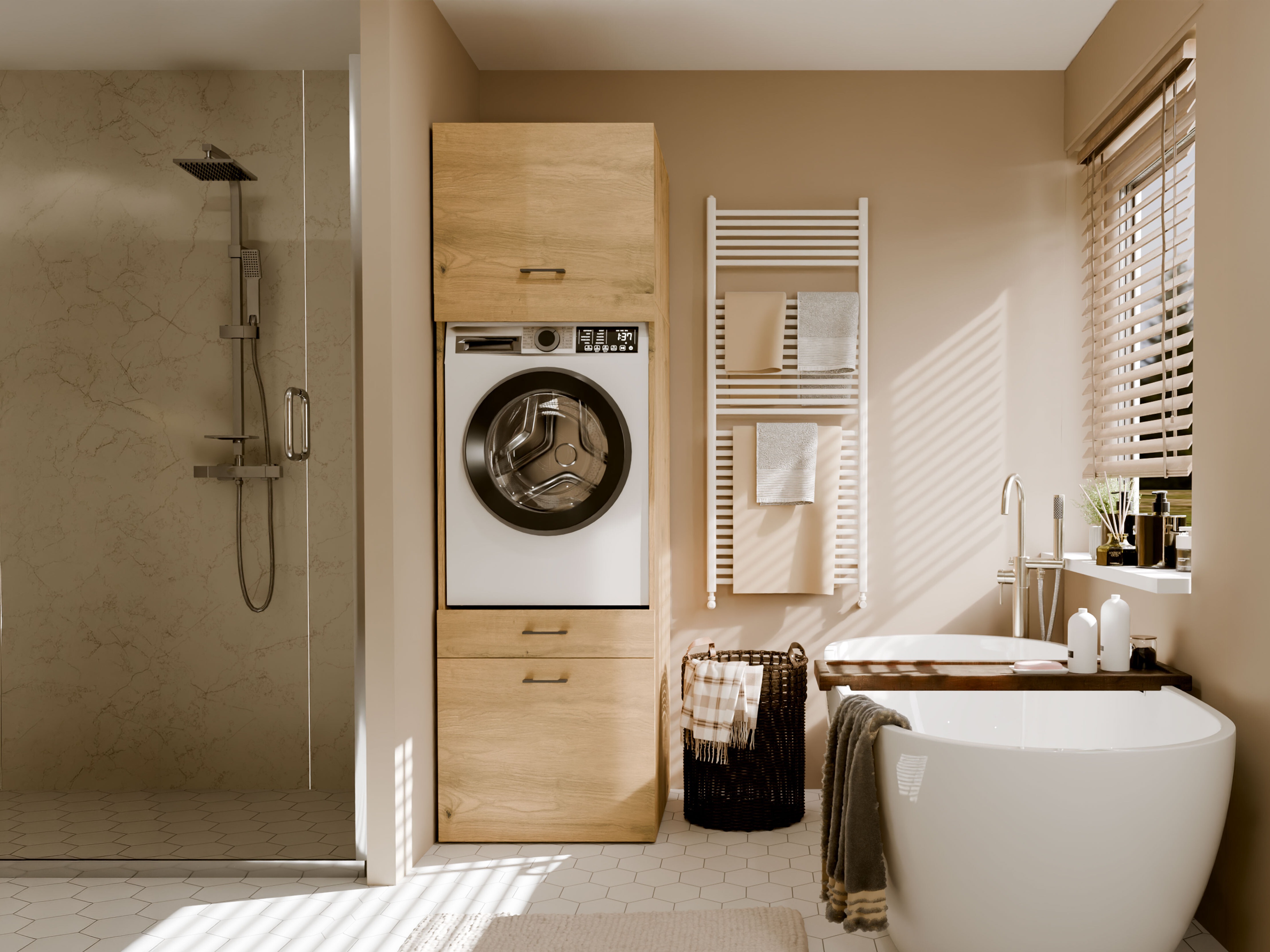 Mensola del bagno Balelbo 116 (Rovere Artisan)