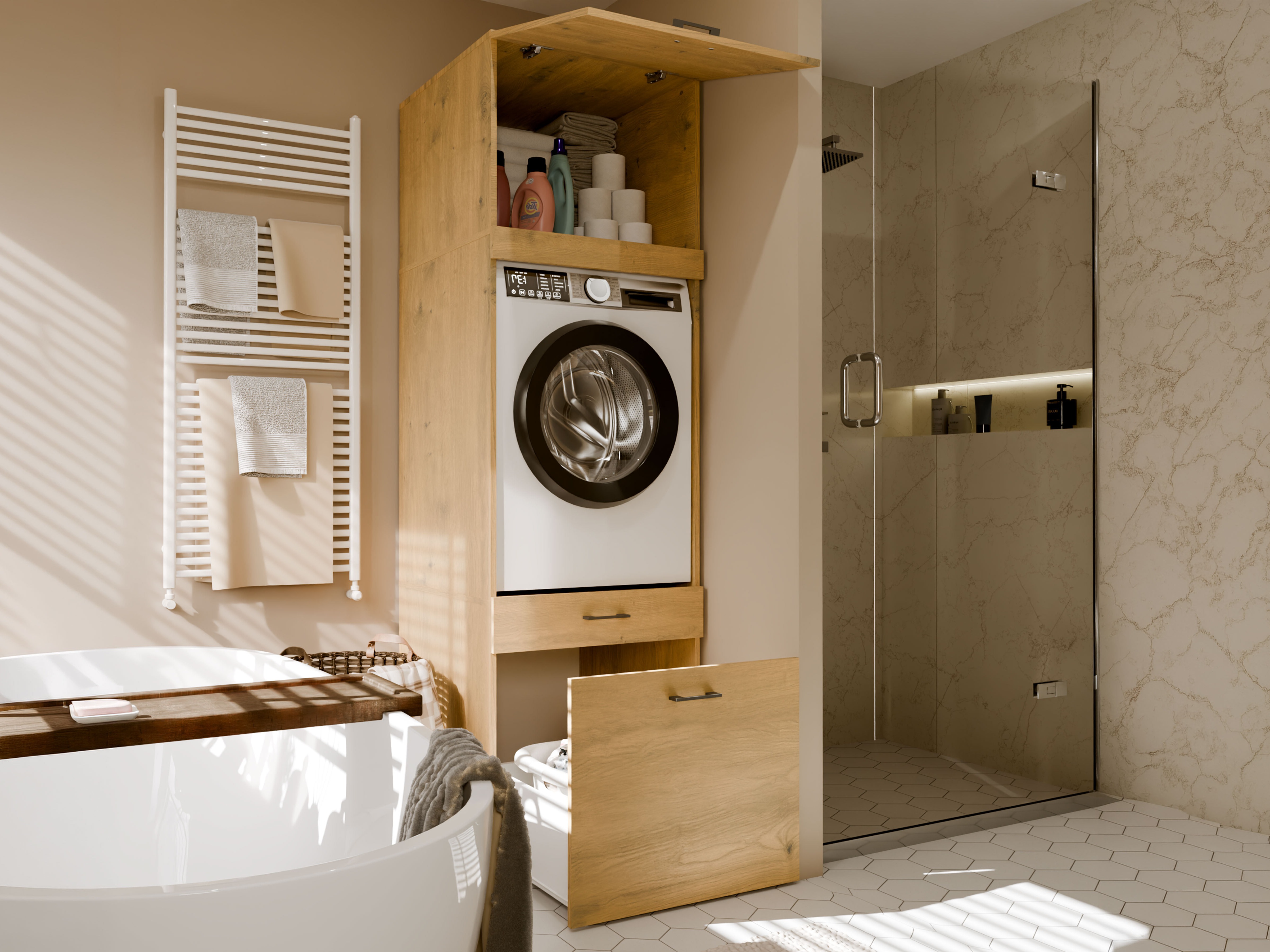 Mensola del bagno Balelbo 116 (Rovere Artisan)