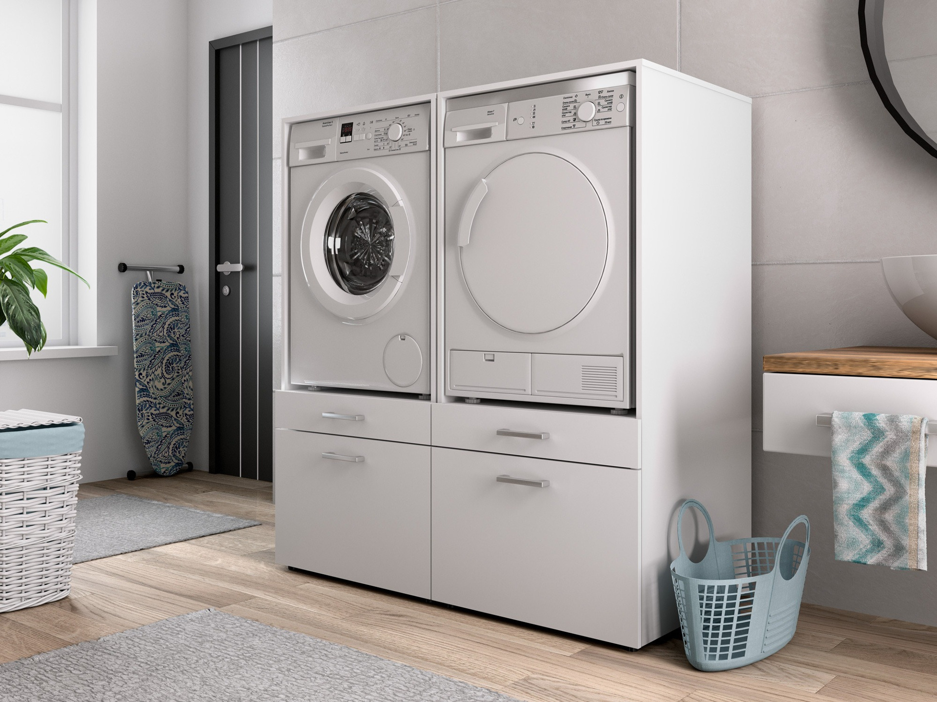 Set di mobili Novdele 105 (Bianco)