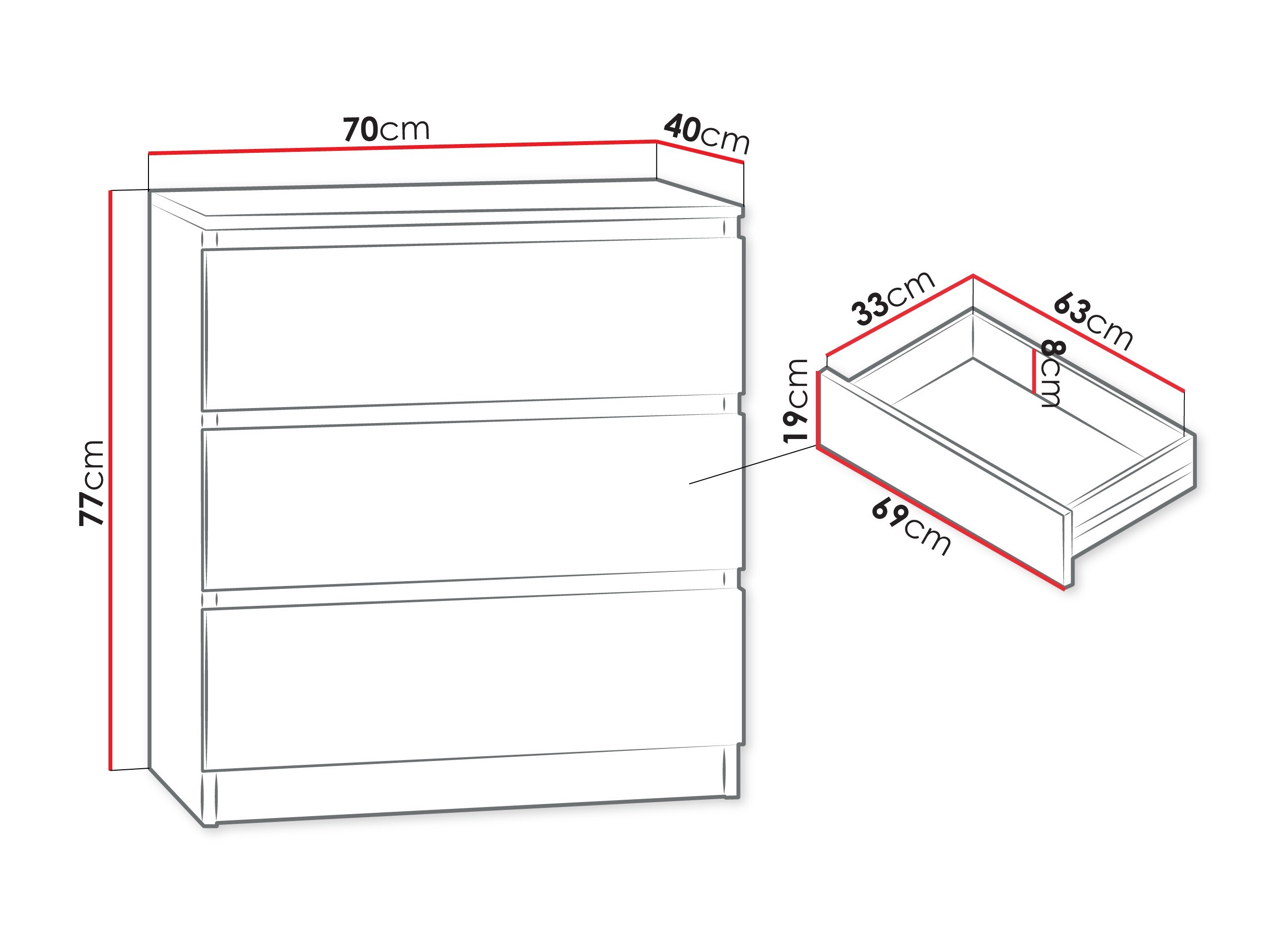 Cassettiera Comfivo Structor (Noce)