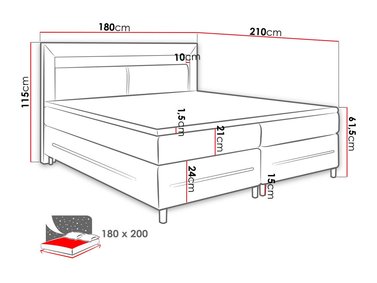 Letto continentale SL5837