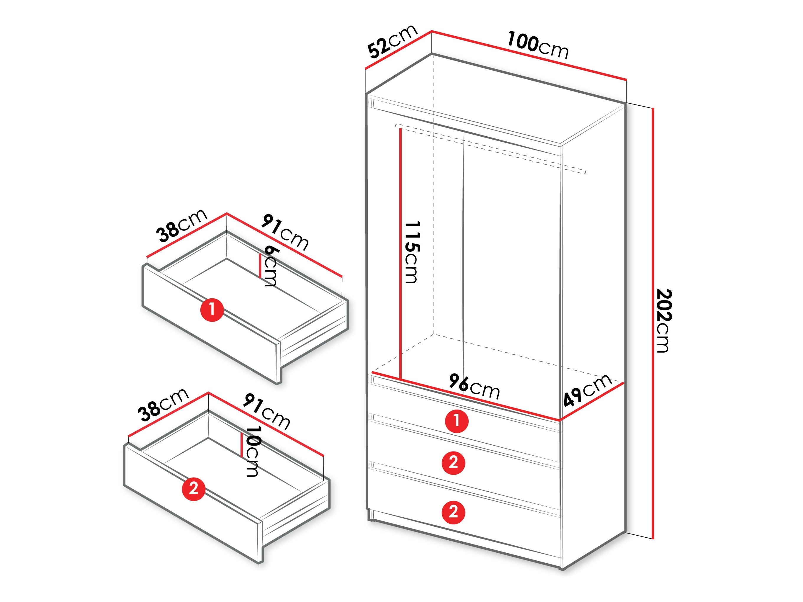 Armadio Comfivo Structor (Noce)