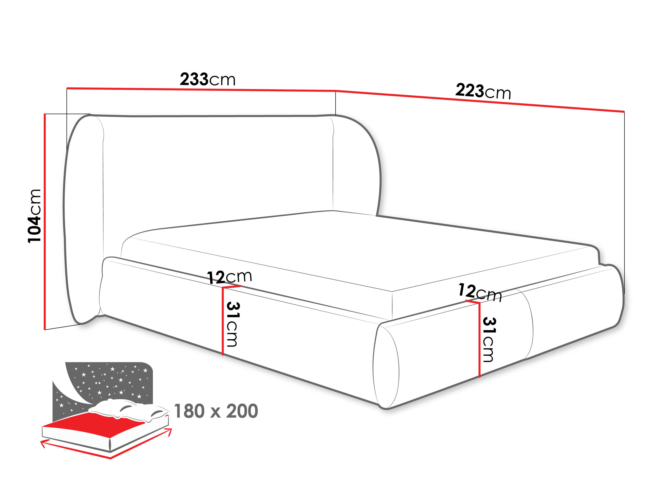 Letto TrendyNest Urbio (Bella 10)
