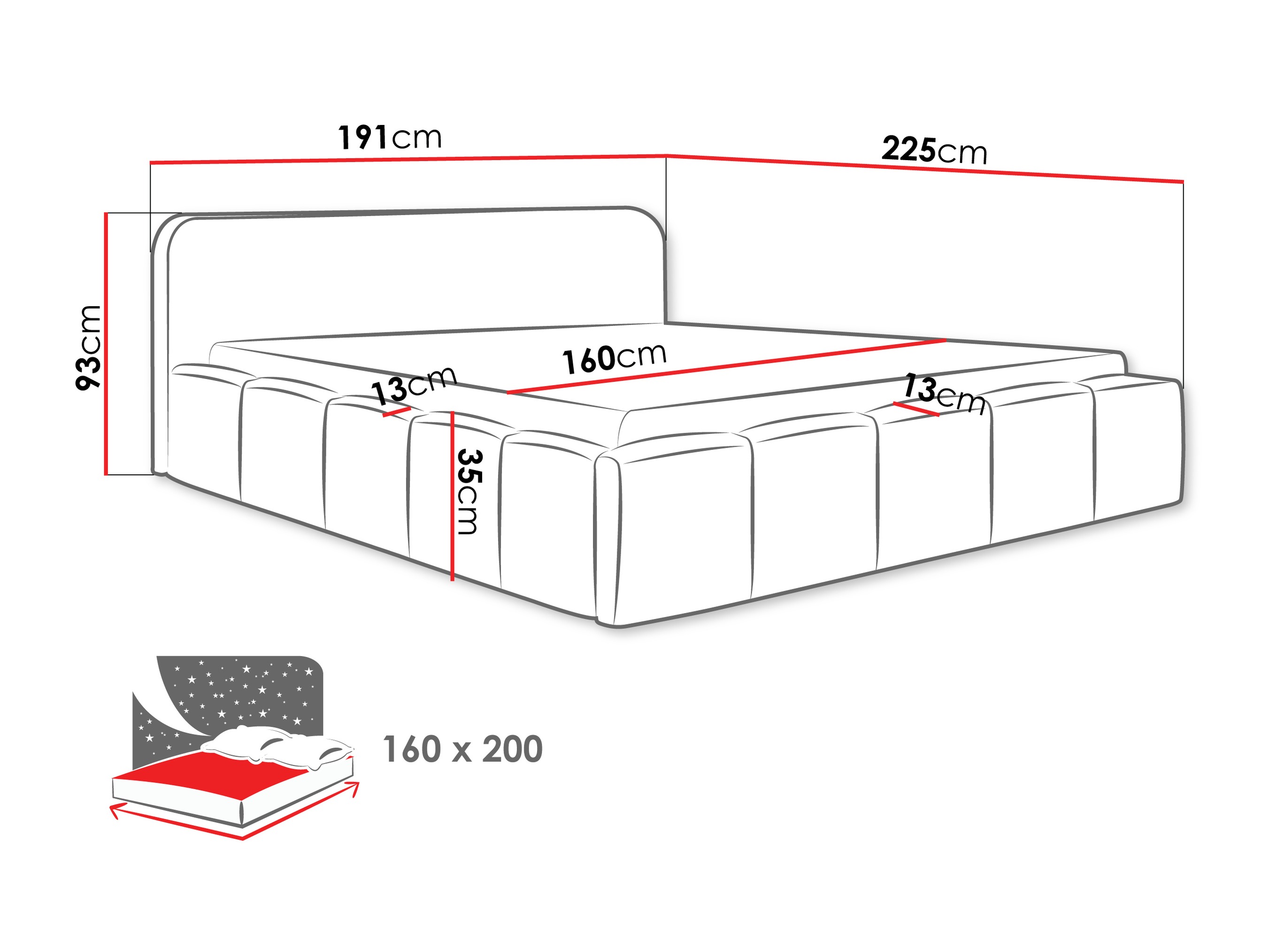 Letto TrendyNest 135 (Lambi 01)