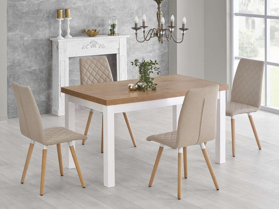 Tavolo Houston 559 (Quercia lancelot + Bianco)