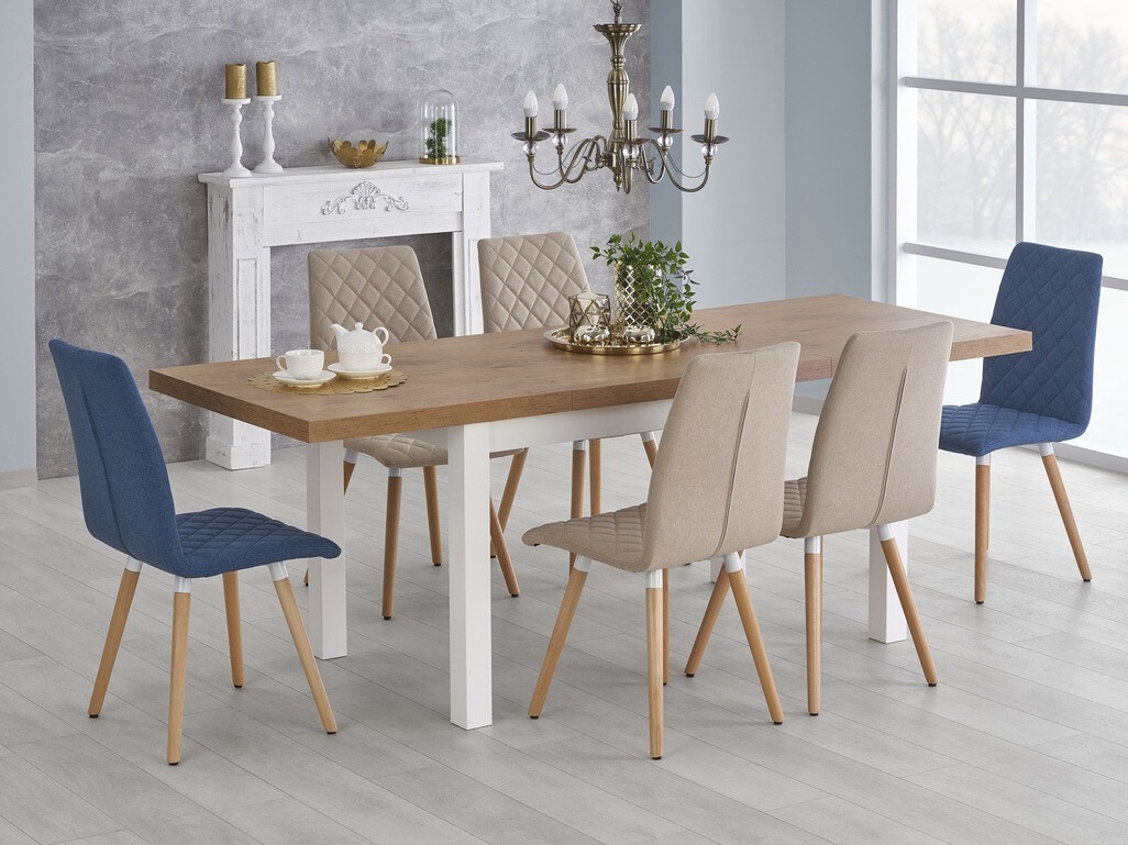 Tavolo Houston 559 (Quercia lancelot + Bianco)