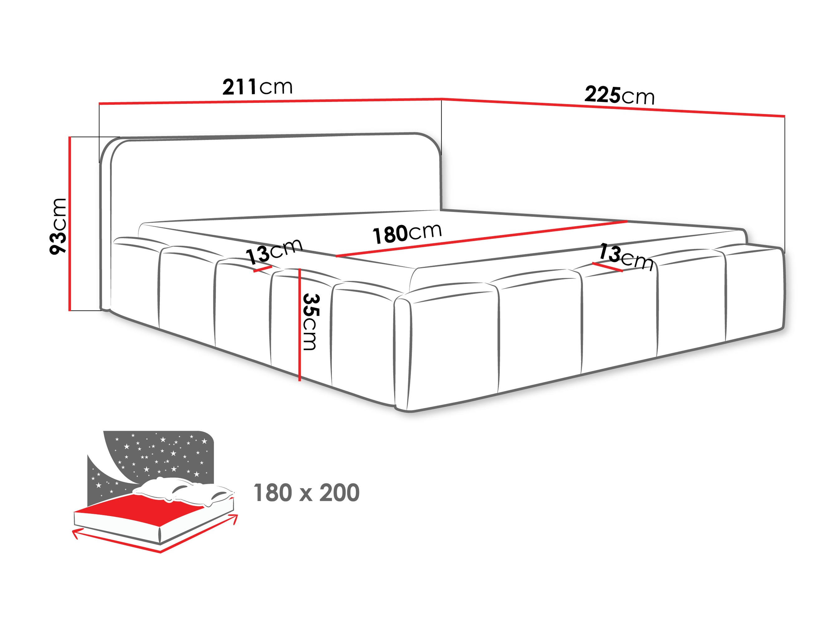 Letto TrendyNest 135 (Lambi 03)
