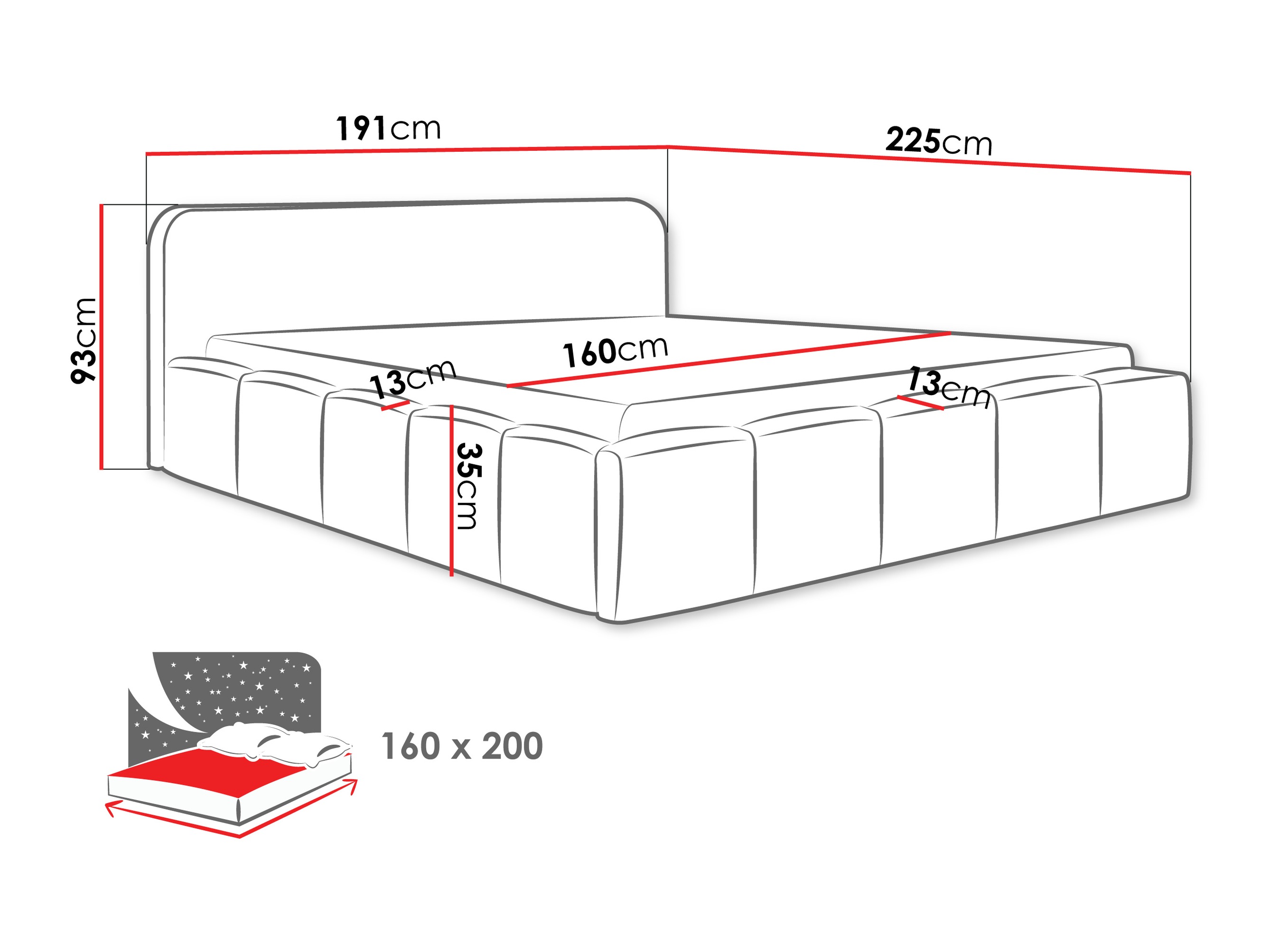 Letto TrendyNest 135 (Lambi 04)