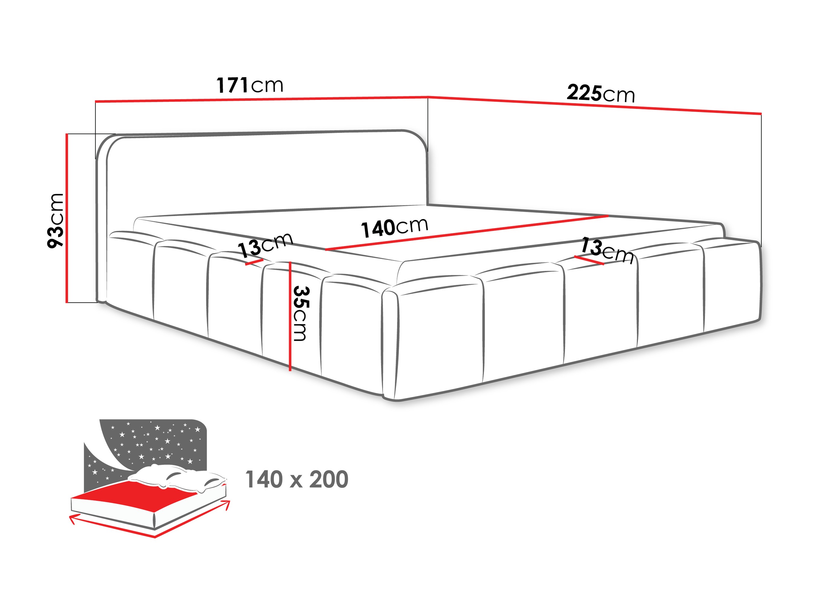 Letto TrendyNest 135 (Lambi 06)