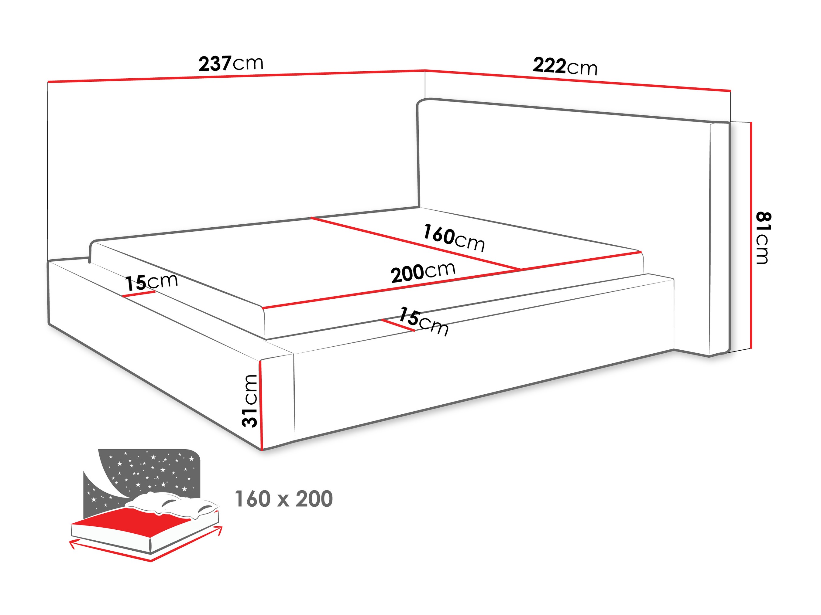 Letto TrendyNest 136 (Lumo 55)