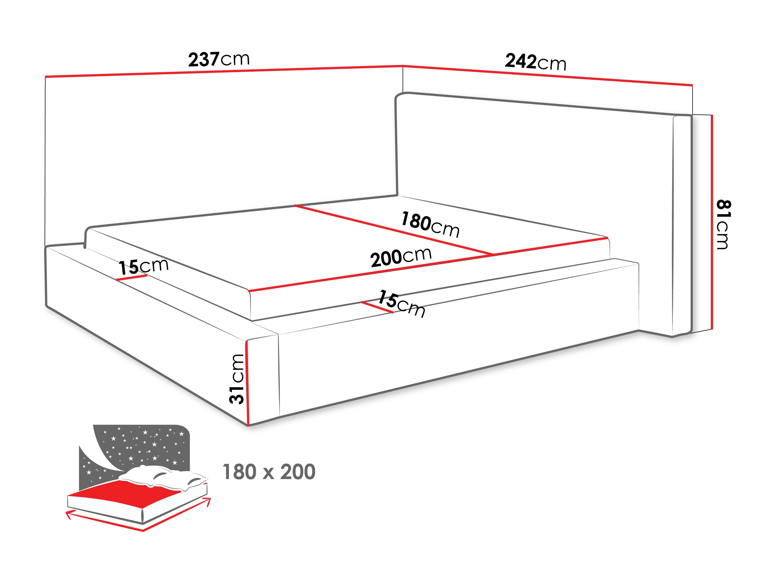 Letto TrendyNest 136 (Lumo 55)